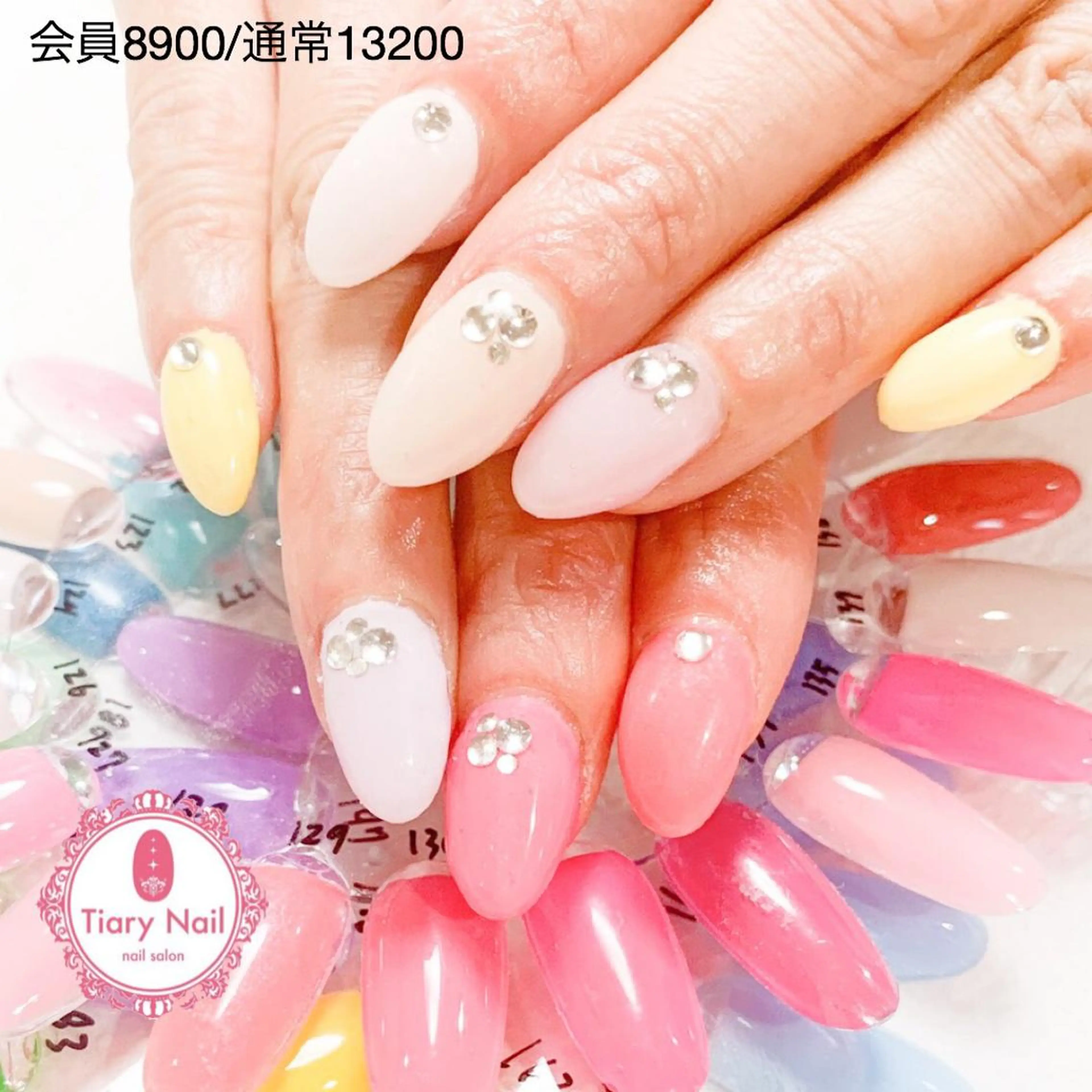 ネイル 桜ネイル 長さ出し オフィスネイル スカルプネイル シンプルネイル 💗🪽Tiary Nail🪽💗のネイルデザイン