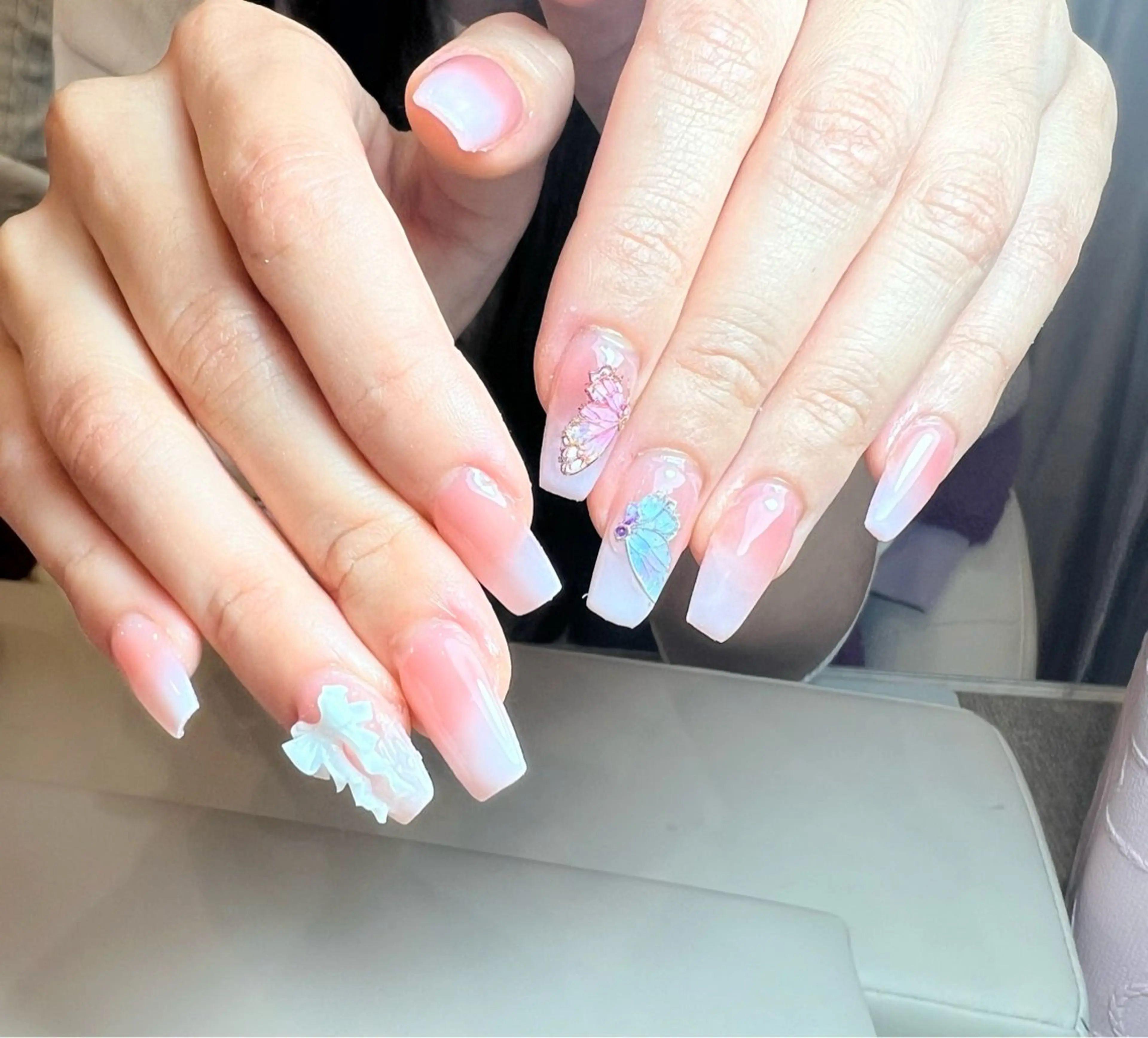 ネイル ツイードネイル 冬ネイル クリスマス YO YOのネイルデザイン