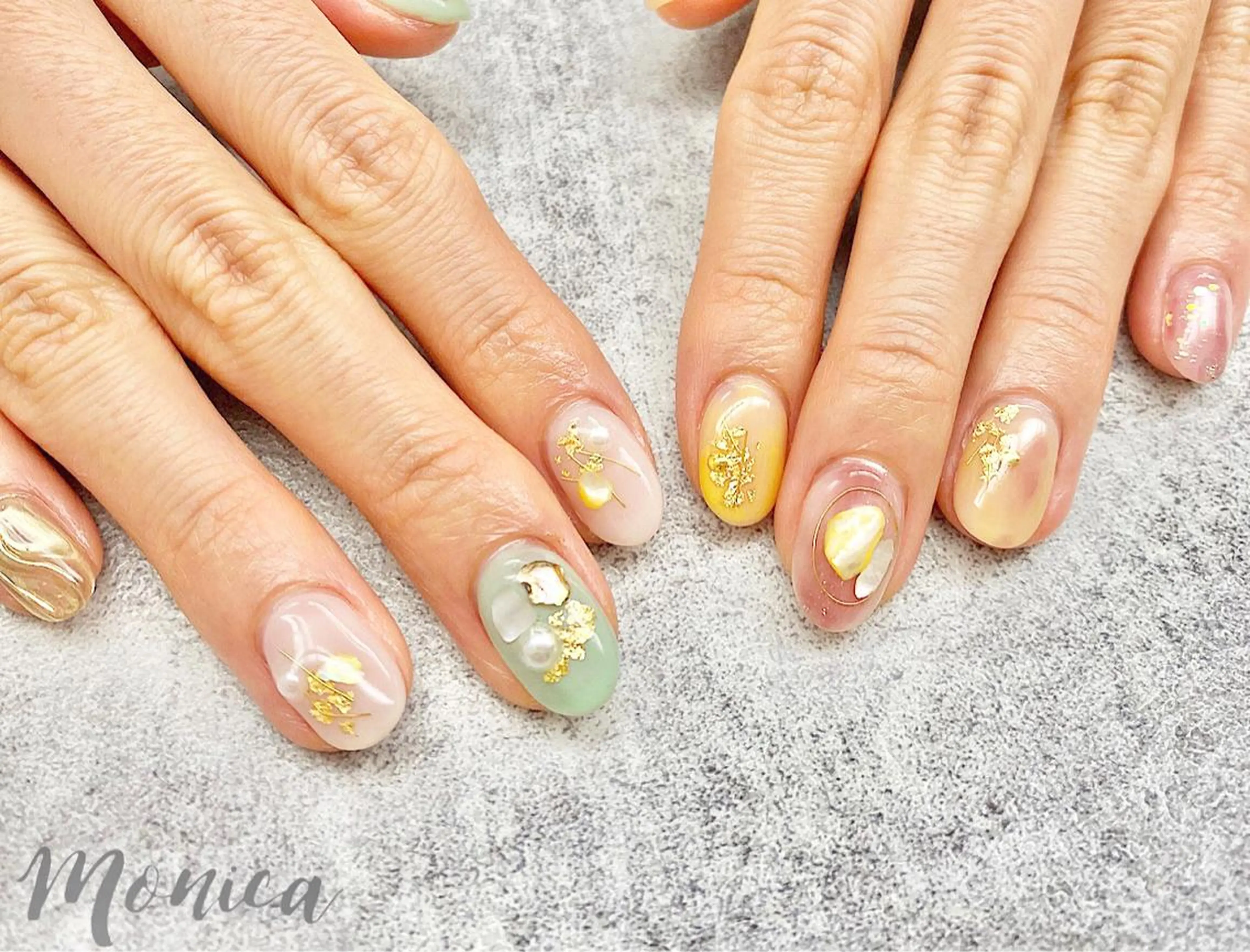 ネイル アートネイル ハンドネイル nailsalon MONICAのネイルデザイン