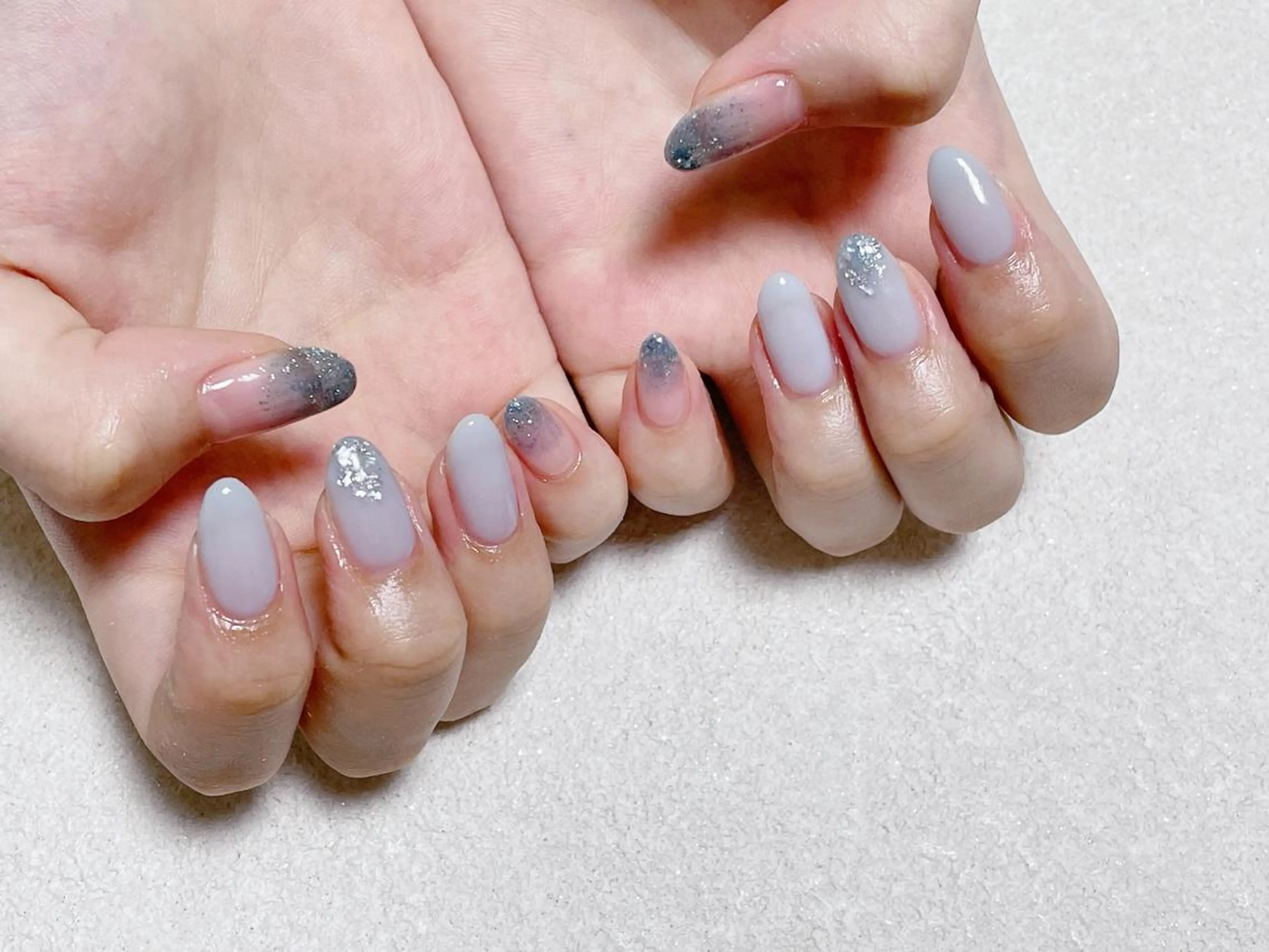 ネイル オーロラネイル フラワーネイル フットネイル フレンチネイル ジェルネイル ハンドネイル kikinail 溝の口のネイルデザイン