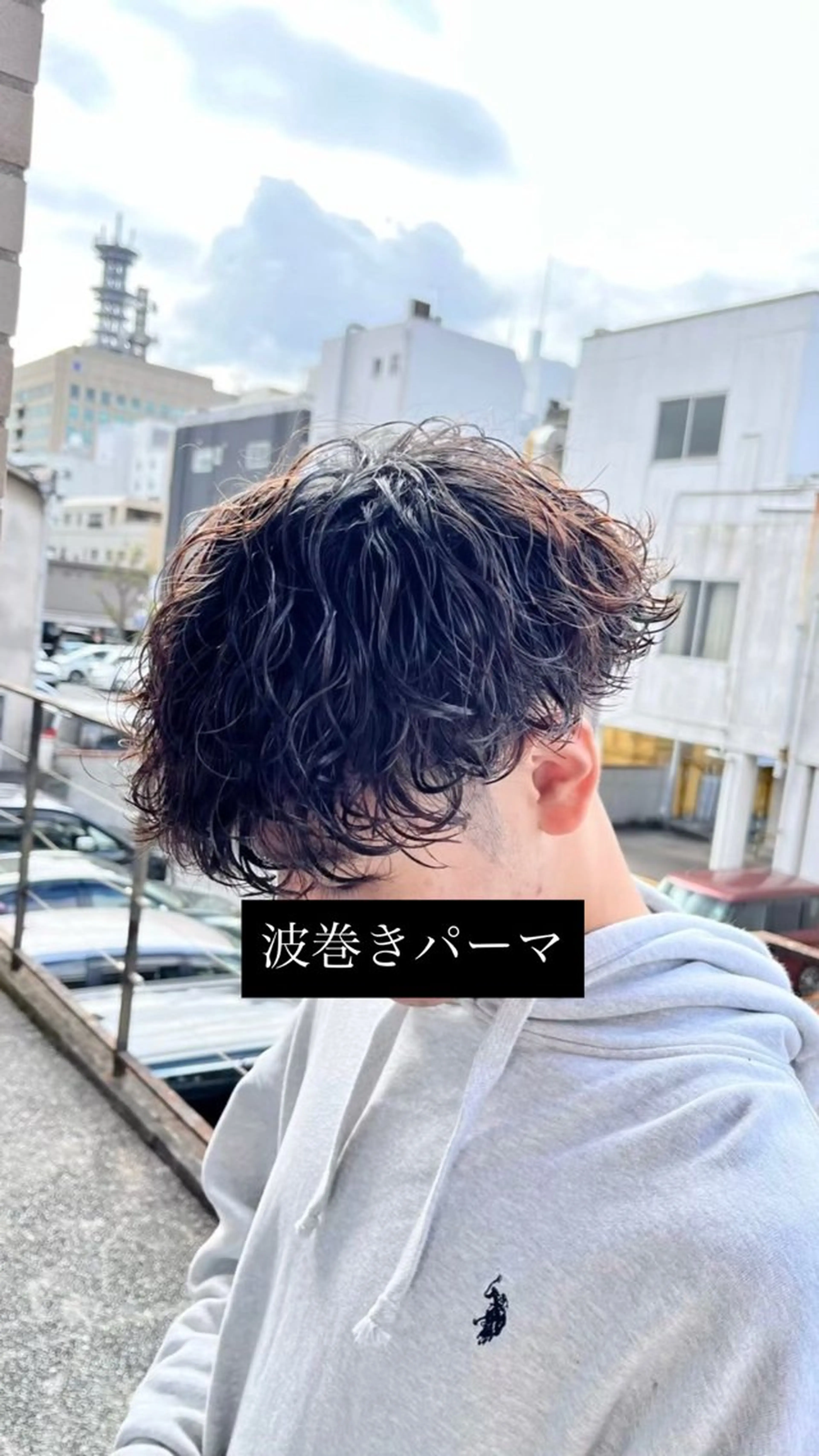 ショート パーマ メンズ メンズパーマ 波巻きパーマ カット パーマ men's salonAno所属・メンズサロンAno. YUKIのヘアスタイル