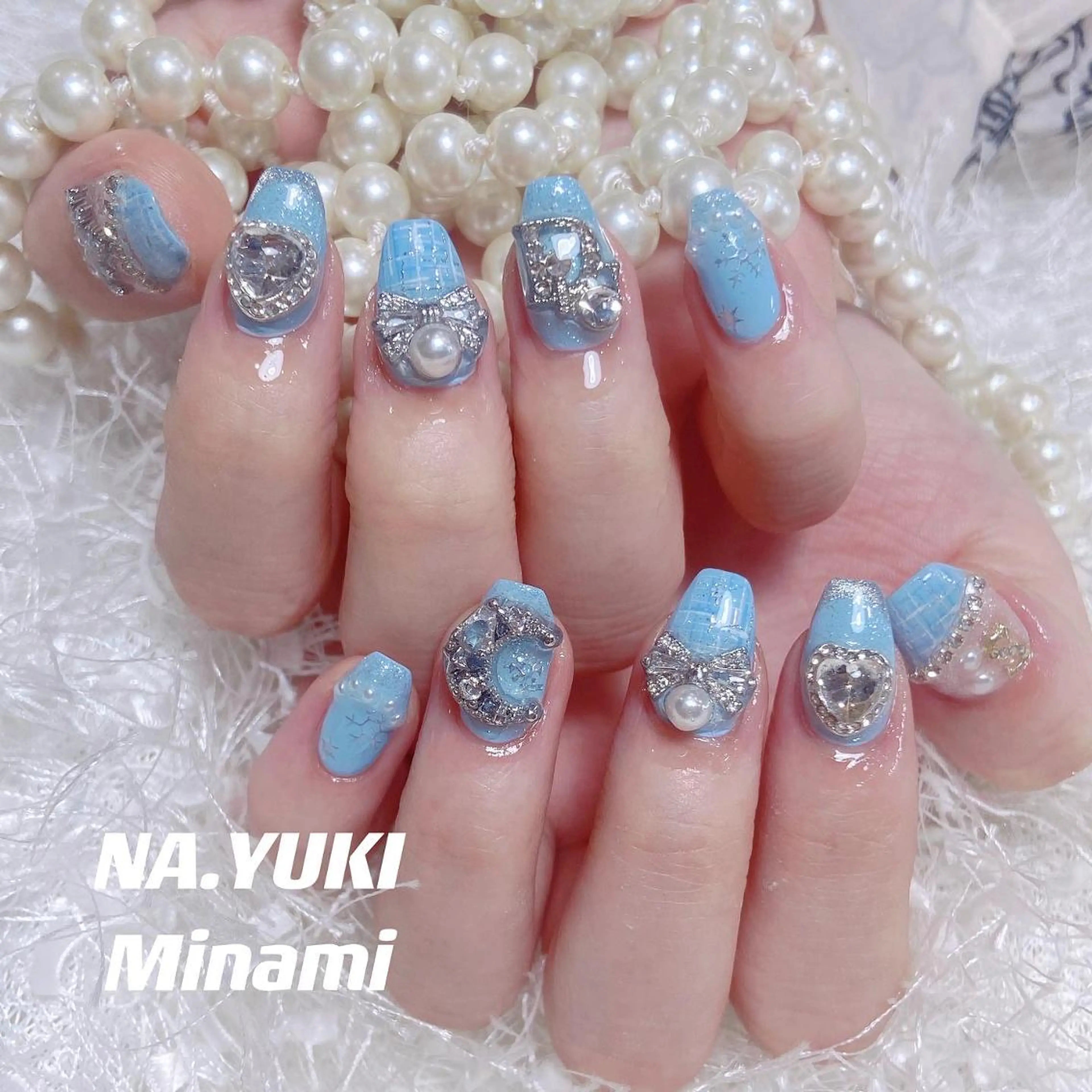 ネイル ミディアム ハンドネイル ハンドケア 🎀 moo～ 🎀のネイルデザイン