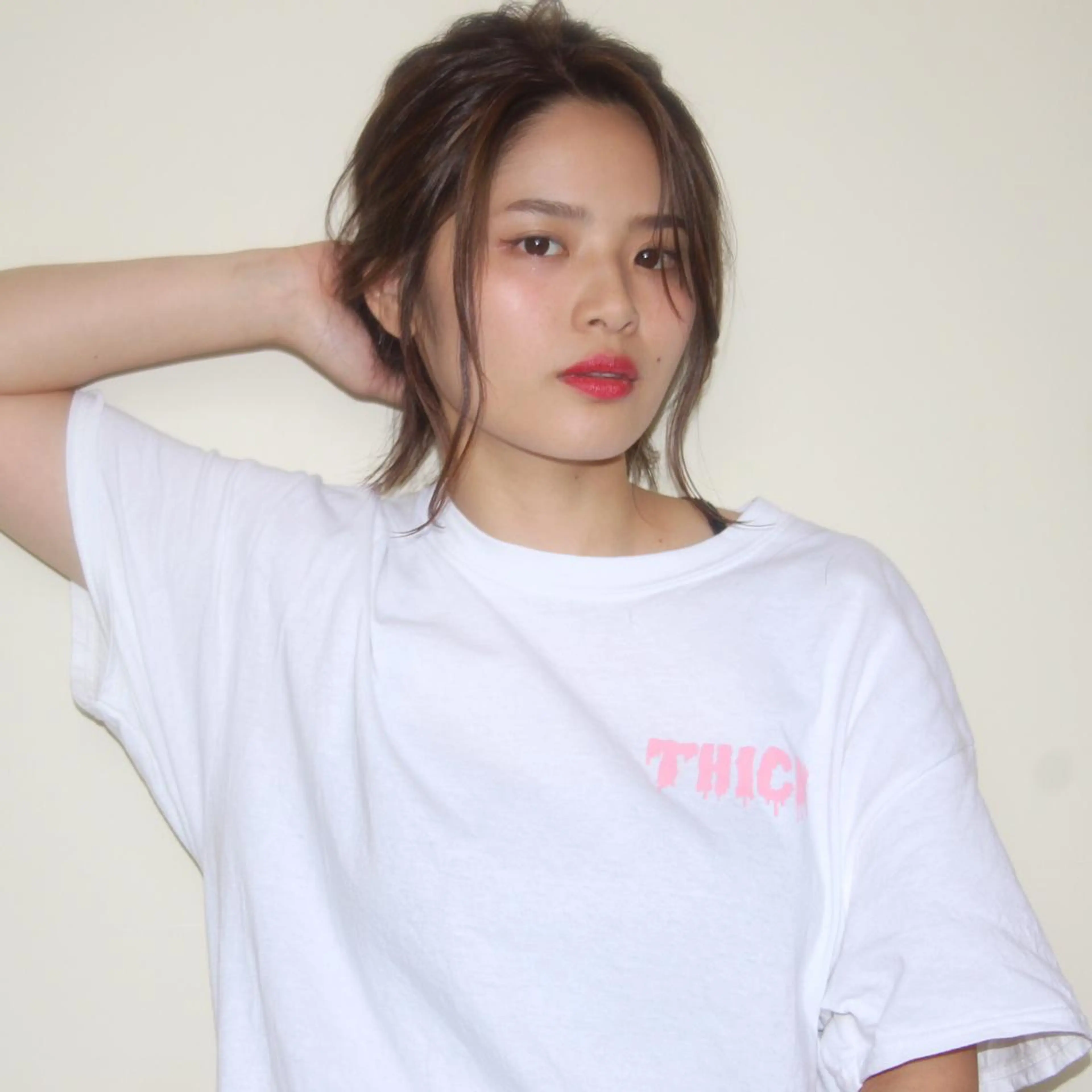 ショート ヘアアレンジ ボブ 薬院:今泉/上川美幸 大人ヘア/暗髪カラーのヘアスタイル