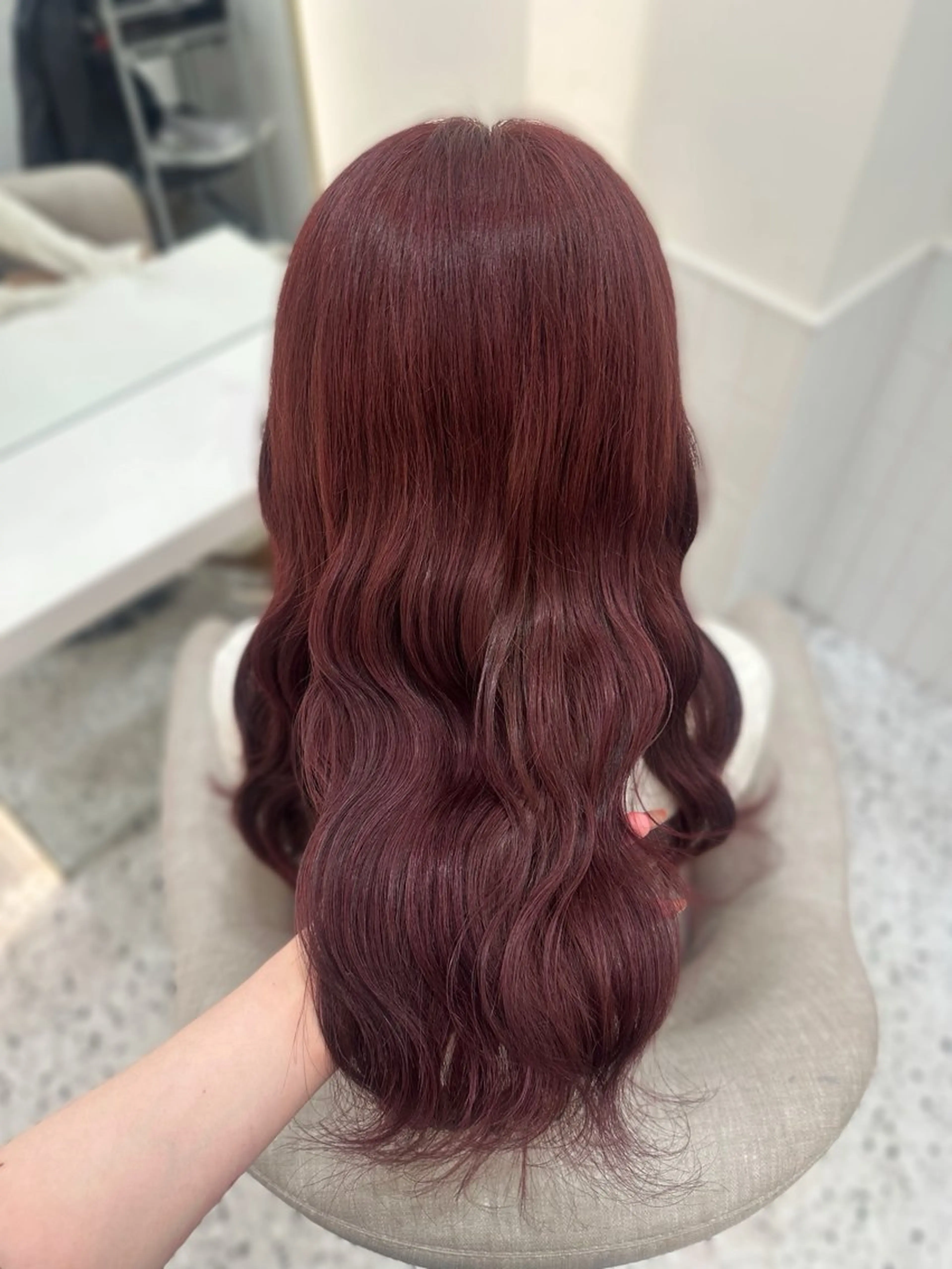 ロング カラー ヘアカラー トリートメント 🎀ちゃんりお🎀 /ブラウン/透明感のヘアスタイル