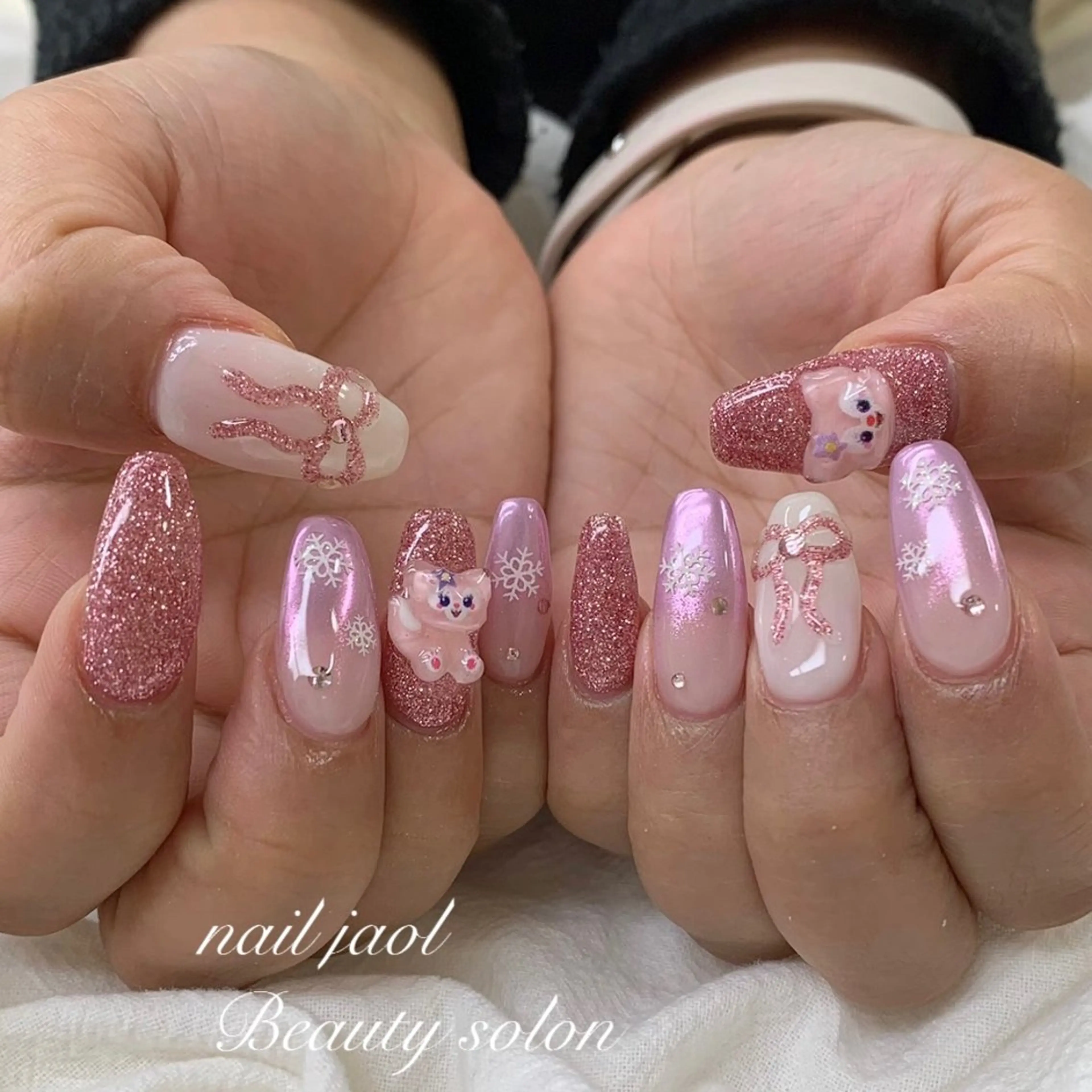 ロング 韓国風ヘア nail jaol池袋店所属・ネイルJaol 池袋のネイルデザイン