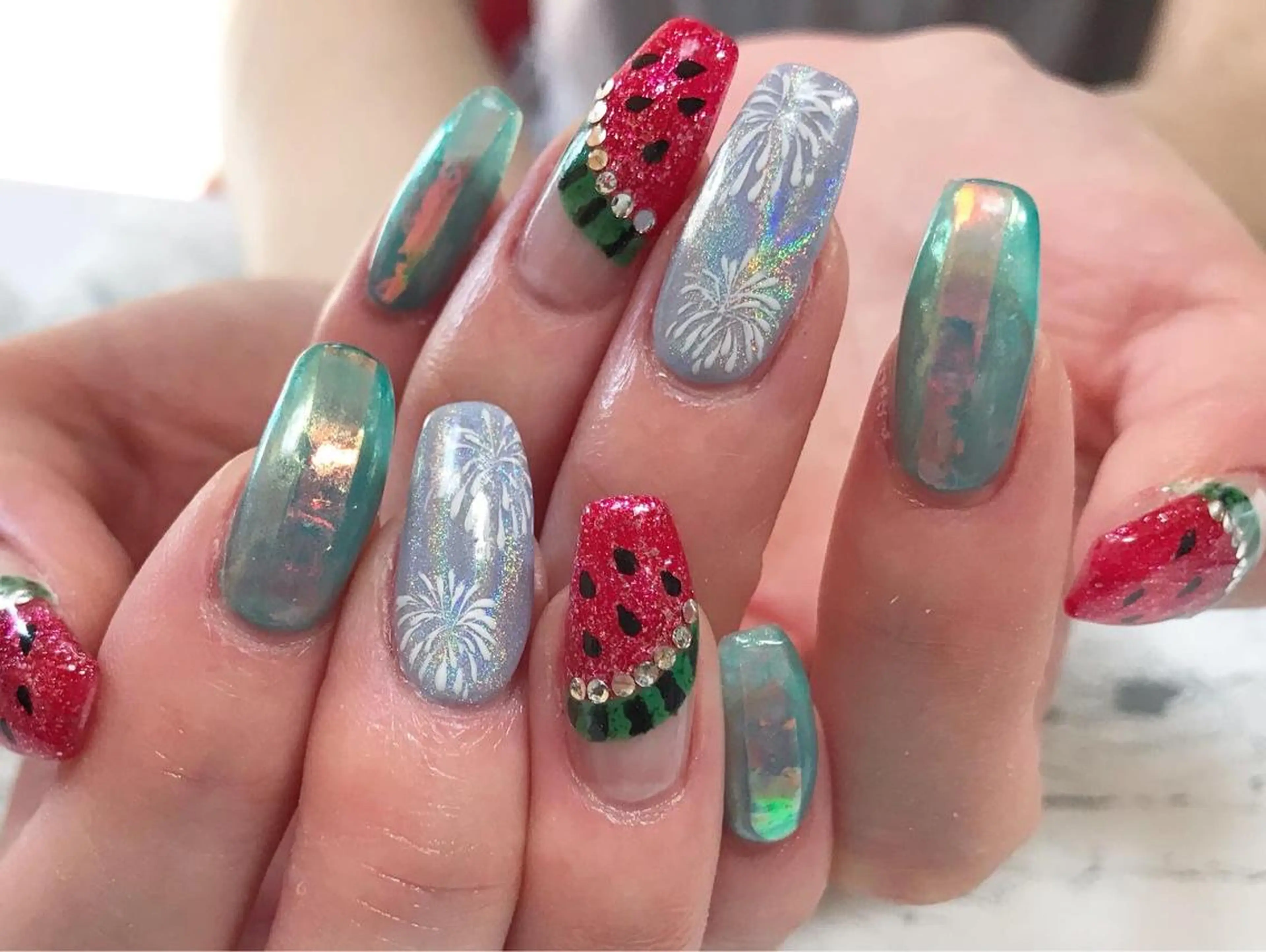ネイル フットネイル 氷ネイル・うるうるネイル ニュアンスネイル シンプルネイル 春ネイル ネイル フフラ所属・nail fufla ♡yamane♡のネイルデザイン