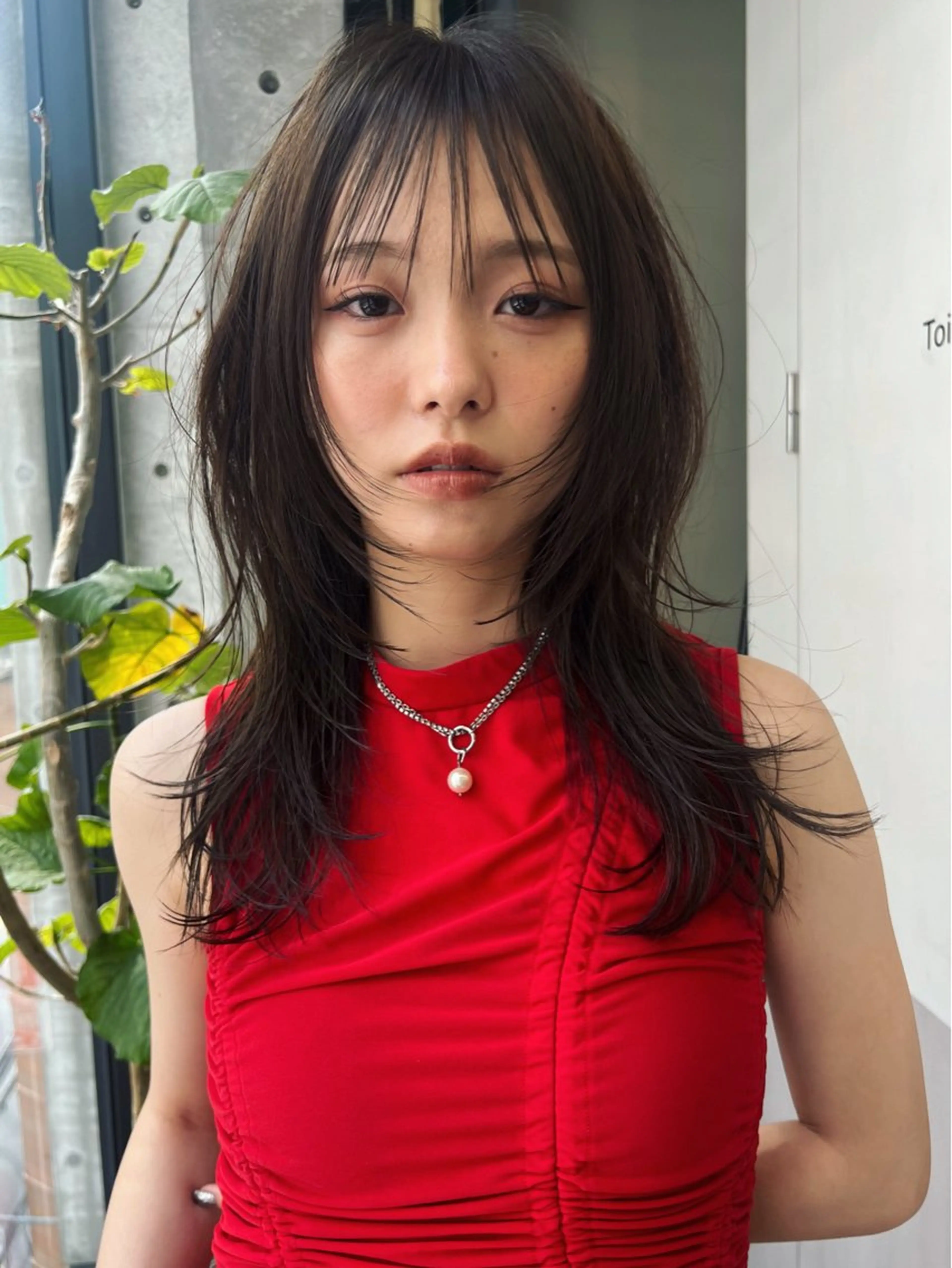 セミロング カット ヘアカラー ハッシュカット カシマハヤトのヘアスタイル