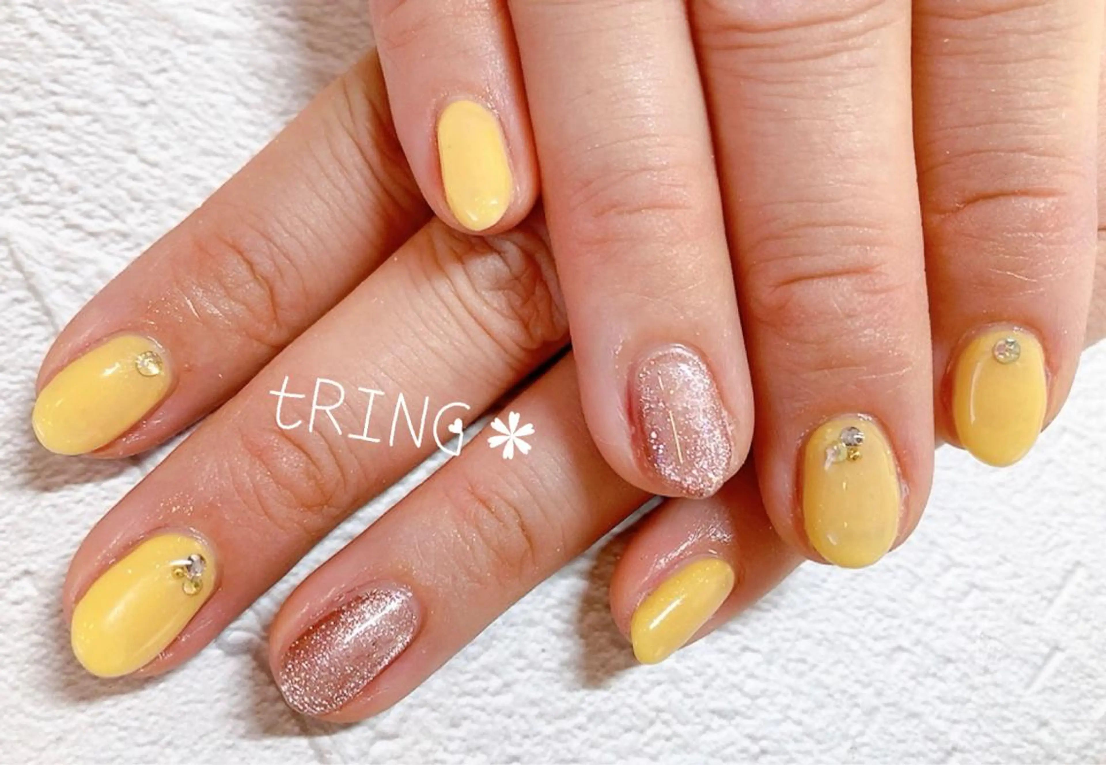 ネイル ハンドネイル tRING＊ しいの木台のネイルデザイン