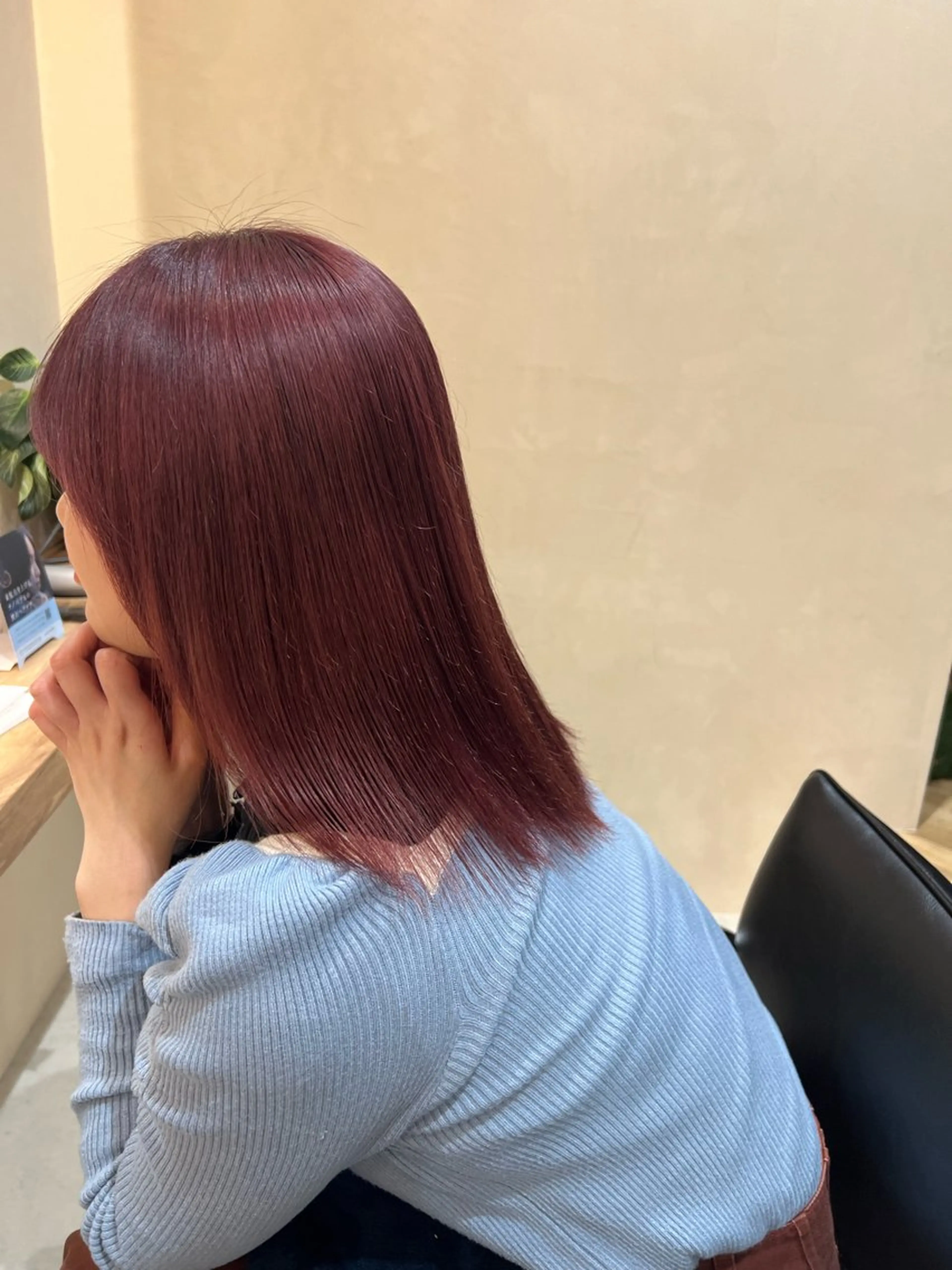 セミロング ケアカラー ボブカット募集/ モカのヘアスタイル