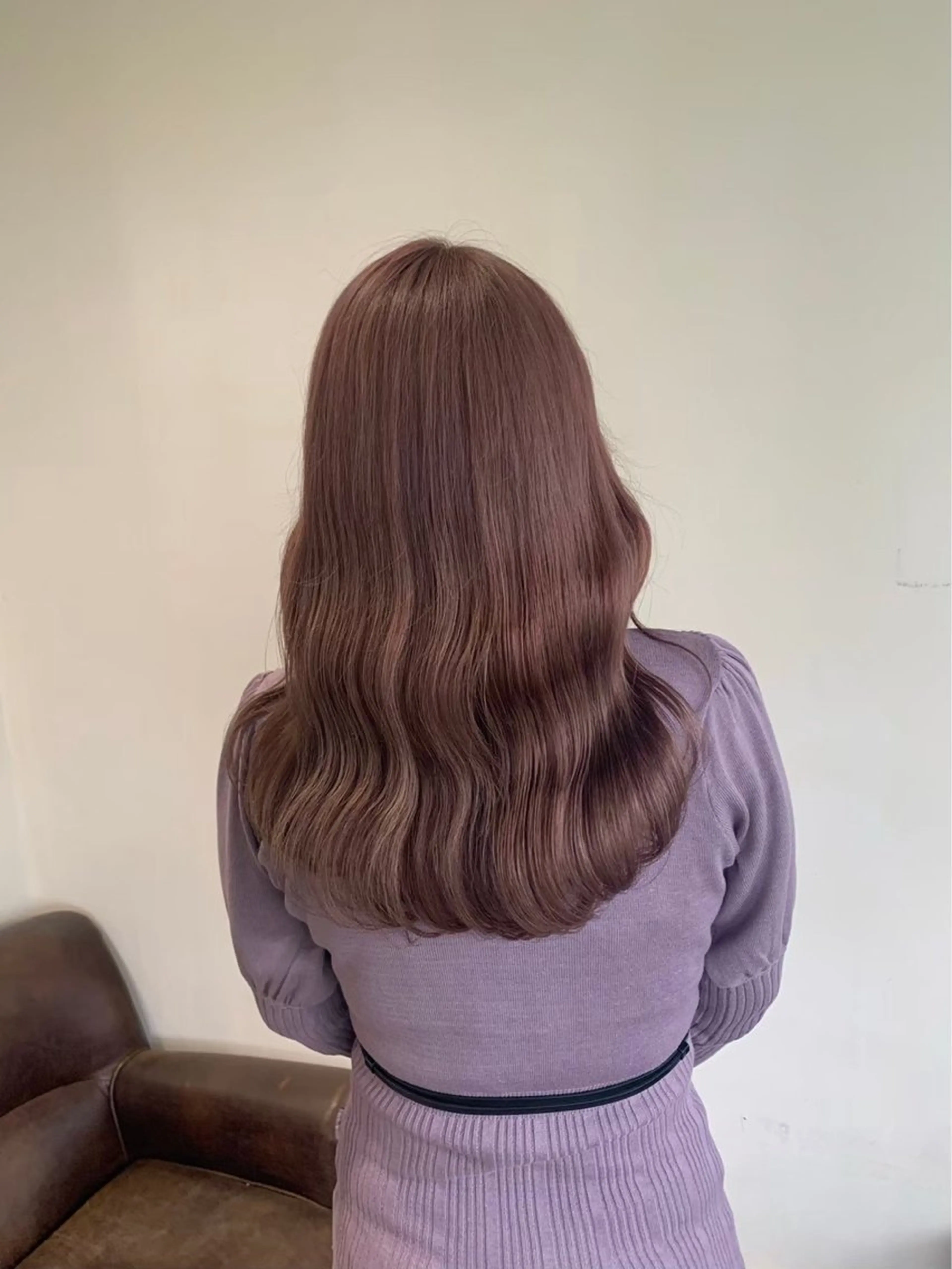 ロング カラー ブラウンカラー ピンクカラー ピンクブラウン MUSASHI ブリーチカラー◎のヘアスタイル