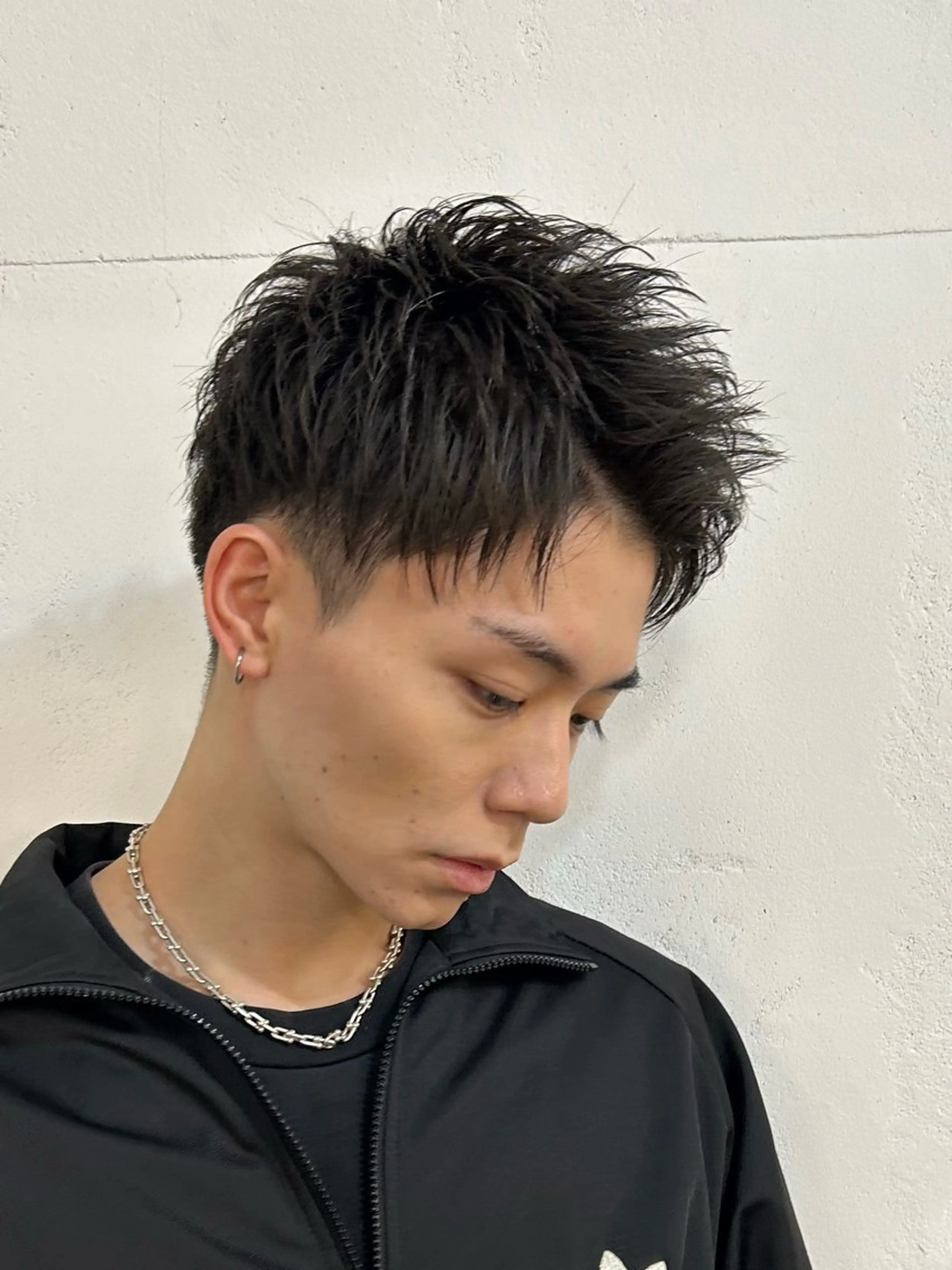 メンズ アップバング 刈り上げ カット メンズ特化美容師 水野友貴のヘアスタイル