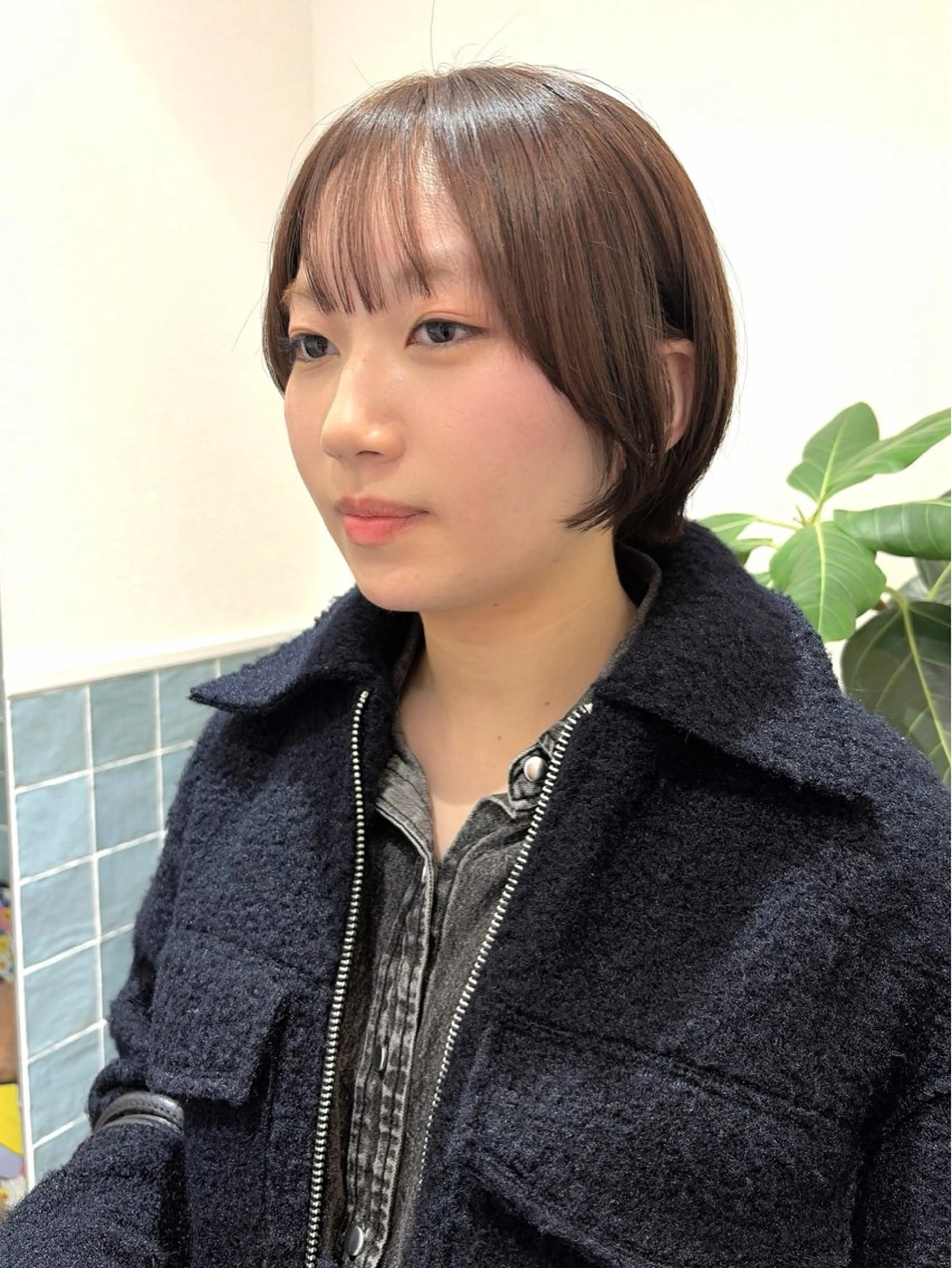 ショート ショートレイヤー 顔まわりレイヤー 顔周りカット レイヤーカット ショートヘア カット ヘアカラー 🕊髪質改善 ストレート🕊まいのヘアスタイル