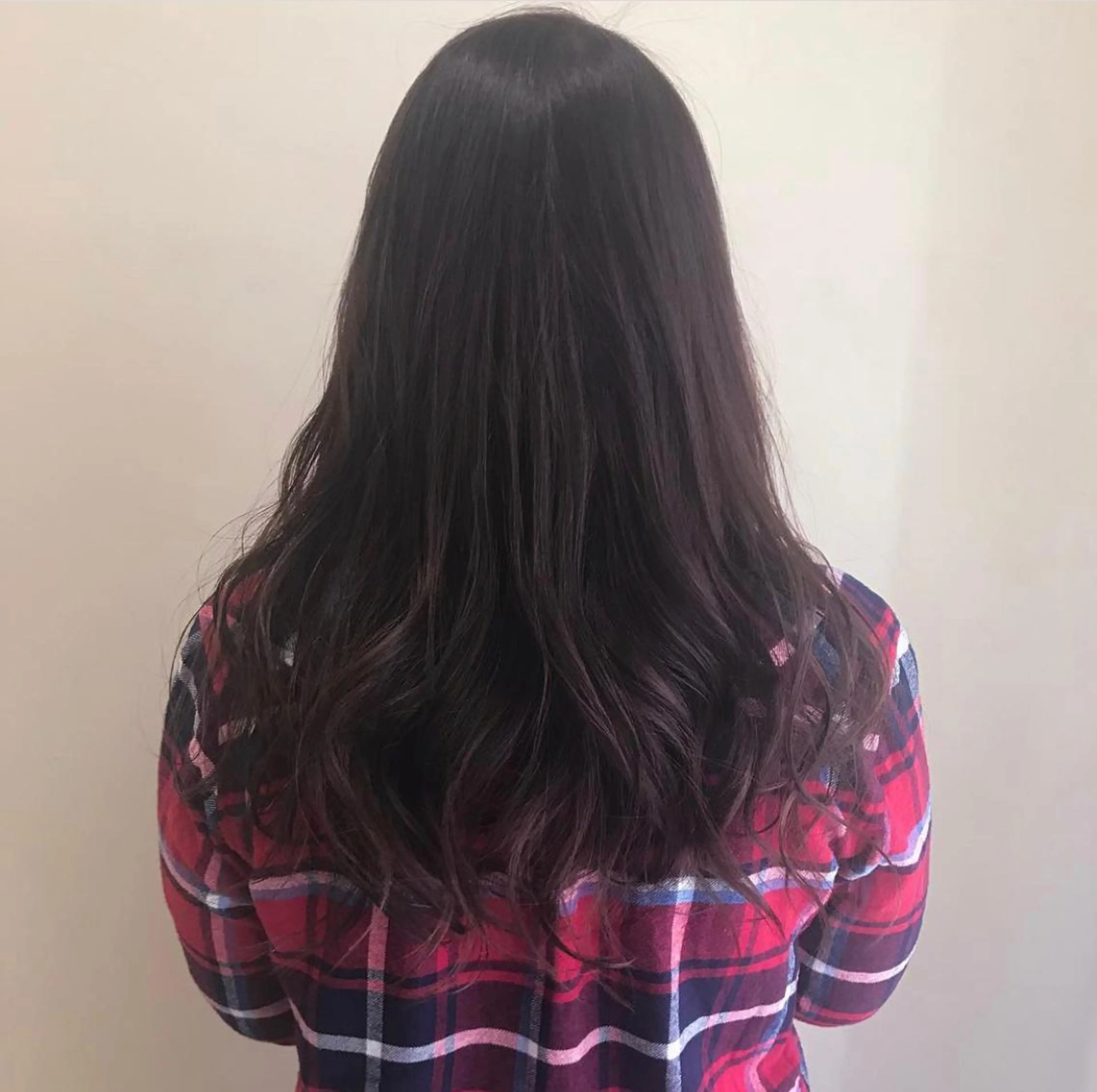 ロング カラー ヘアアレンジ マツエク・マツパ ブラウンカラー ピンクカラー カラーマツエク 福壽 優奈のヘアスタイル