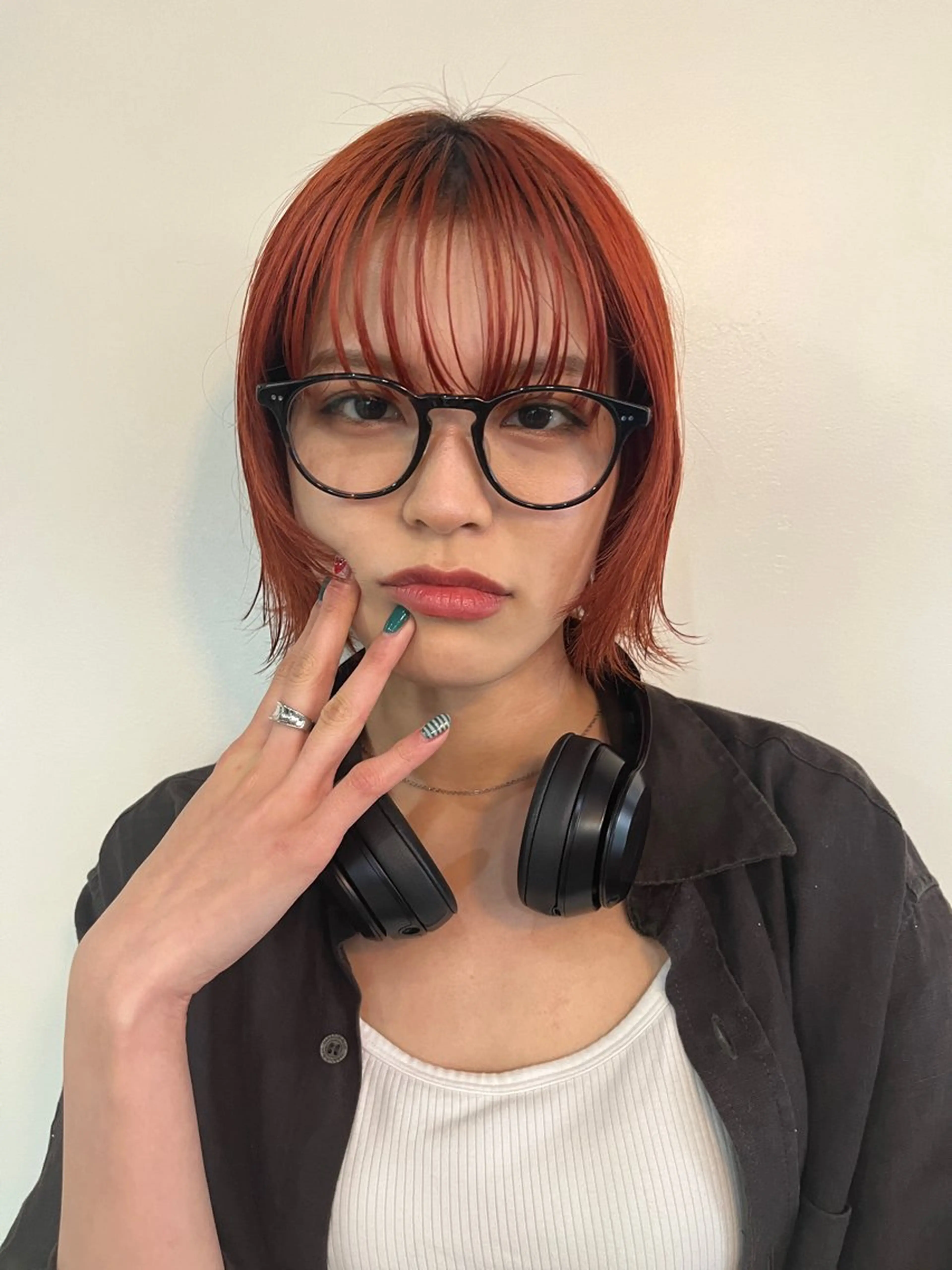 ショート レイヤーカット\ウル フ　chinatsuのヘアスタイル