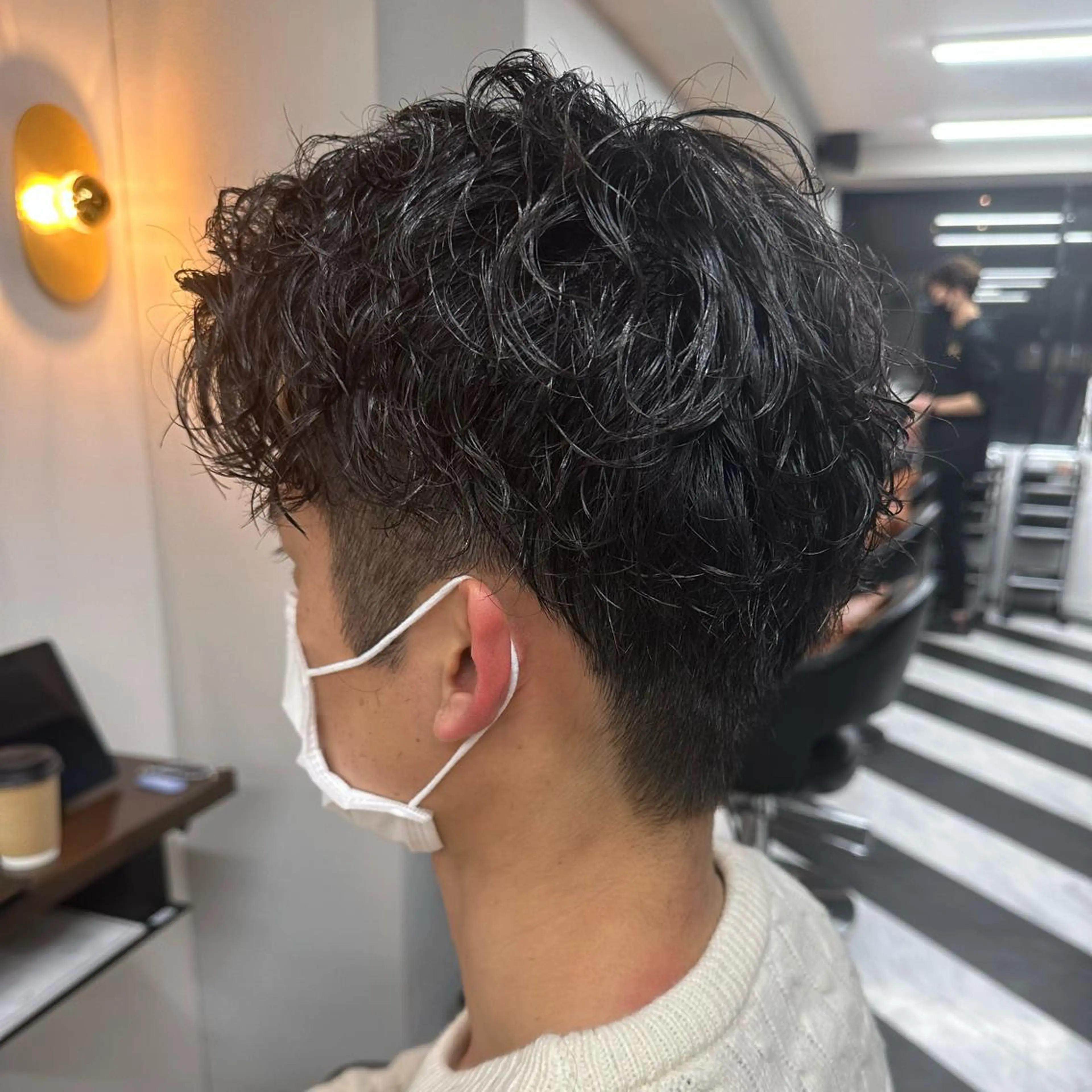 ショート パーマ メンズ 守屋 寿哉のヘアスタイル