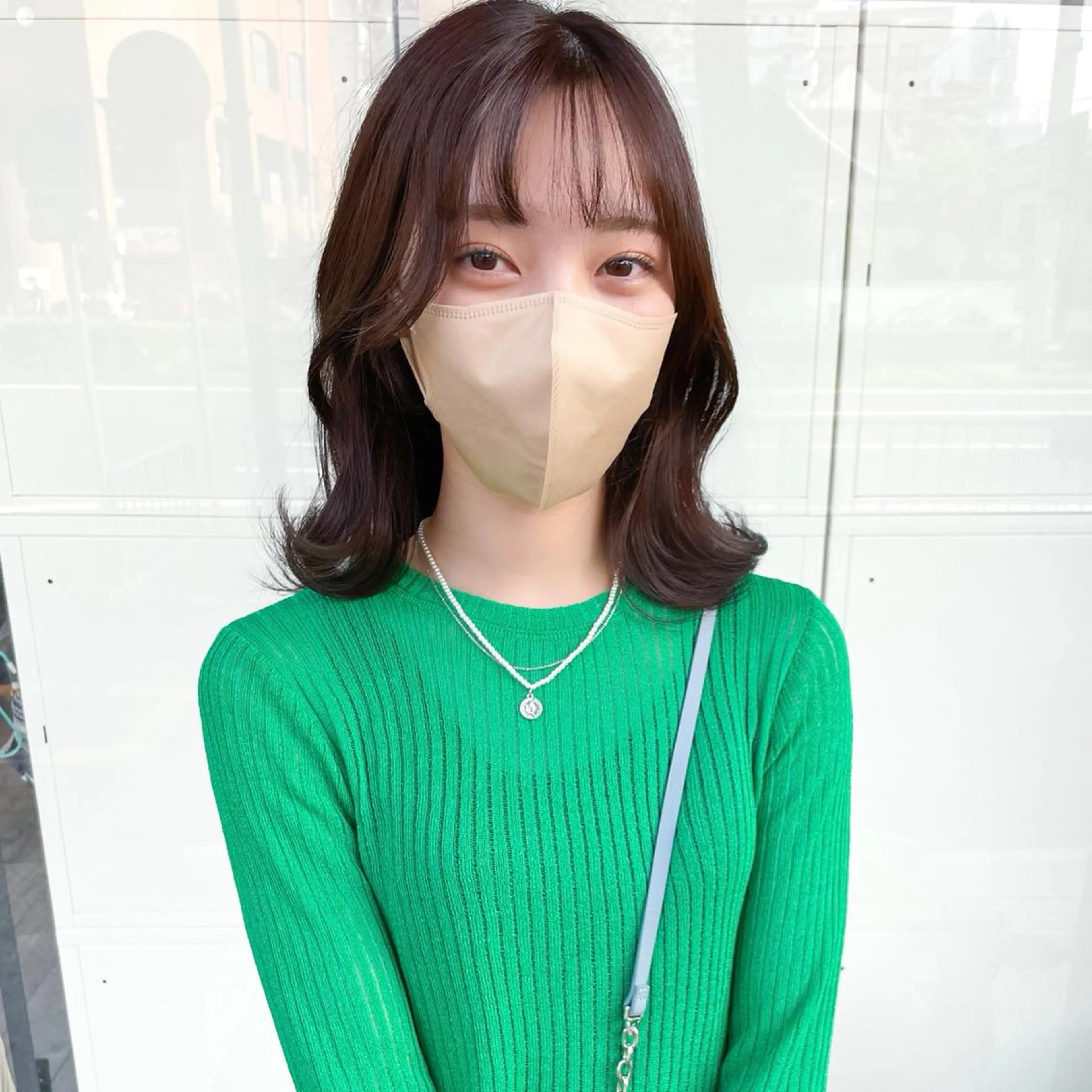 ミディアム カラー ヘアカラー トリートメント 高橋 みく/ minim 暖色のヘアスタイル