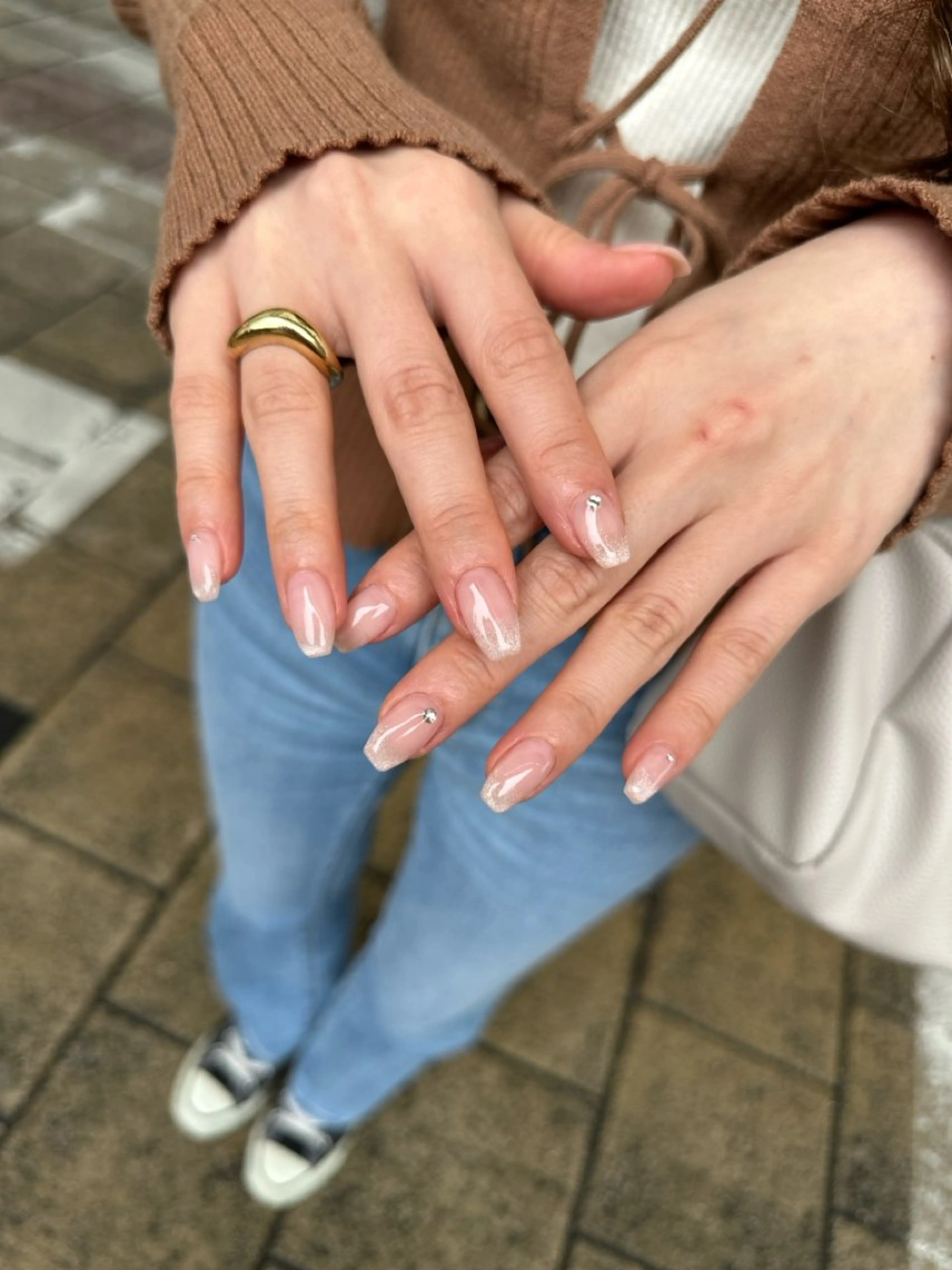ネイル グラデーション マグネットネイル ワンカラーネイル nail salon  ∞ mikanal ∞所属・nailsalon ∞ ﾐｶﾅﾙ ∞のネイルデザイン