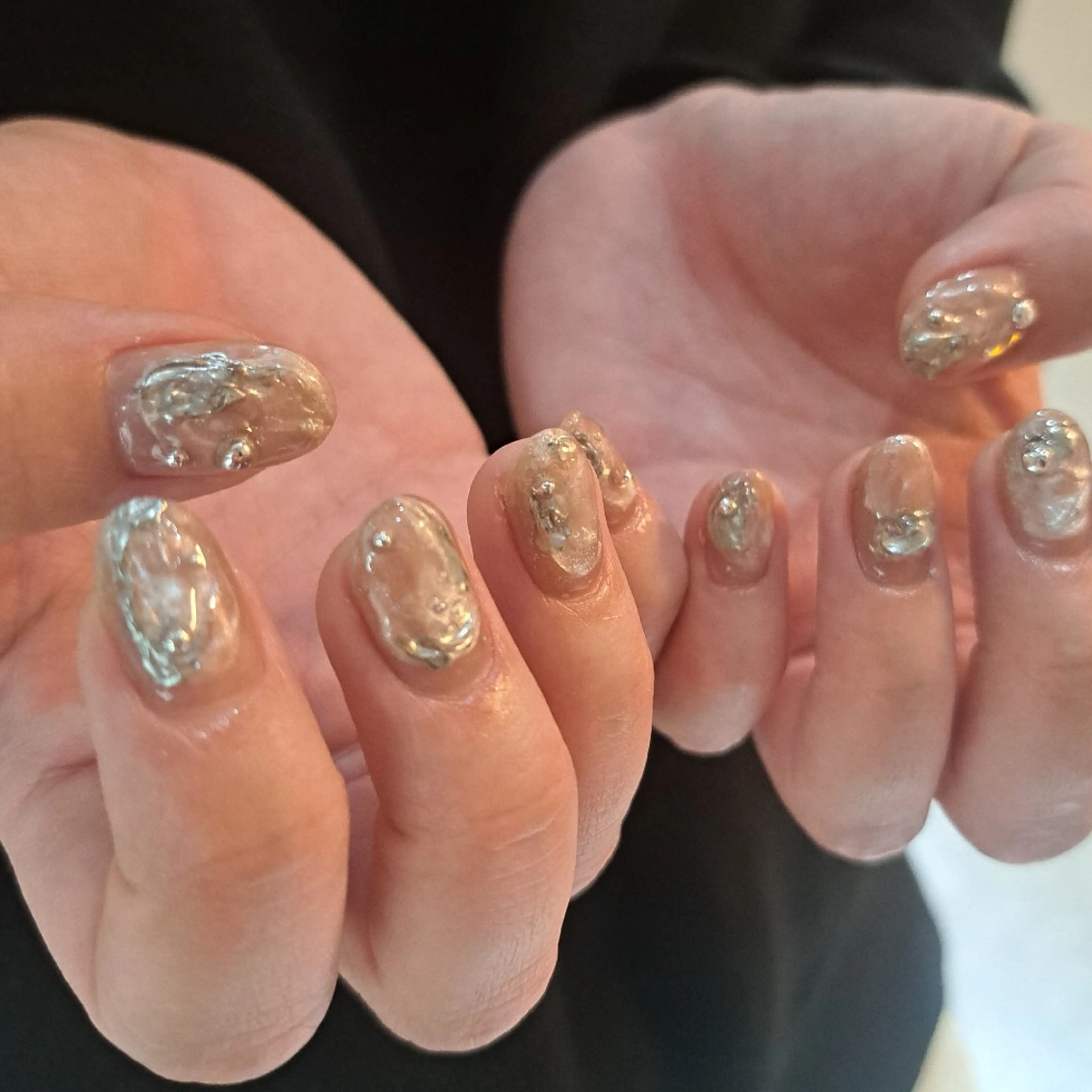 ネイル アートネイル ジェルネイル 持ち込み ニュアンスネイル ぷっくりネイル ハンドネイル Nail mood /アートし放題のネイルデザイン