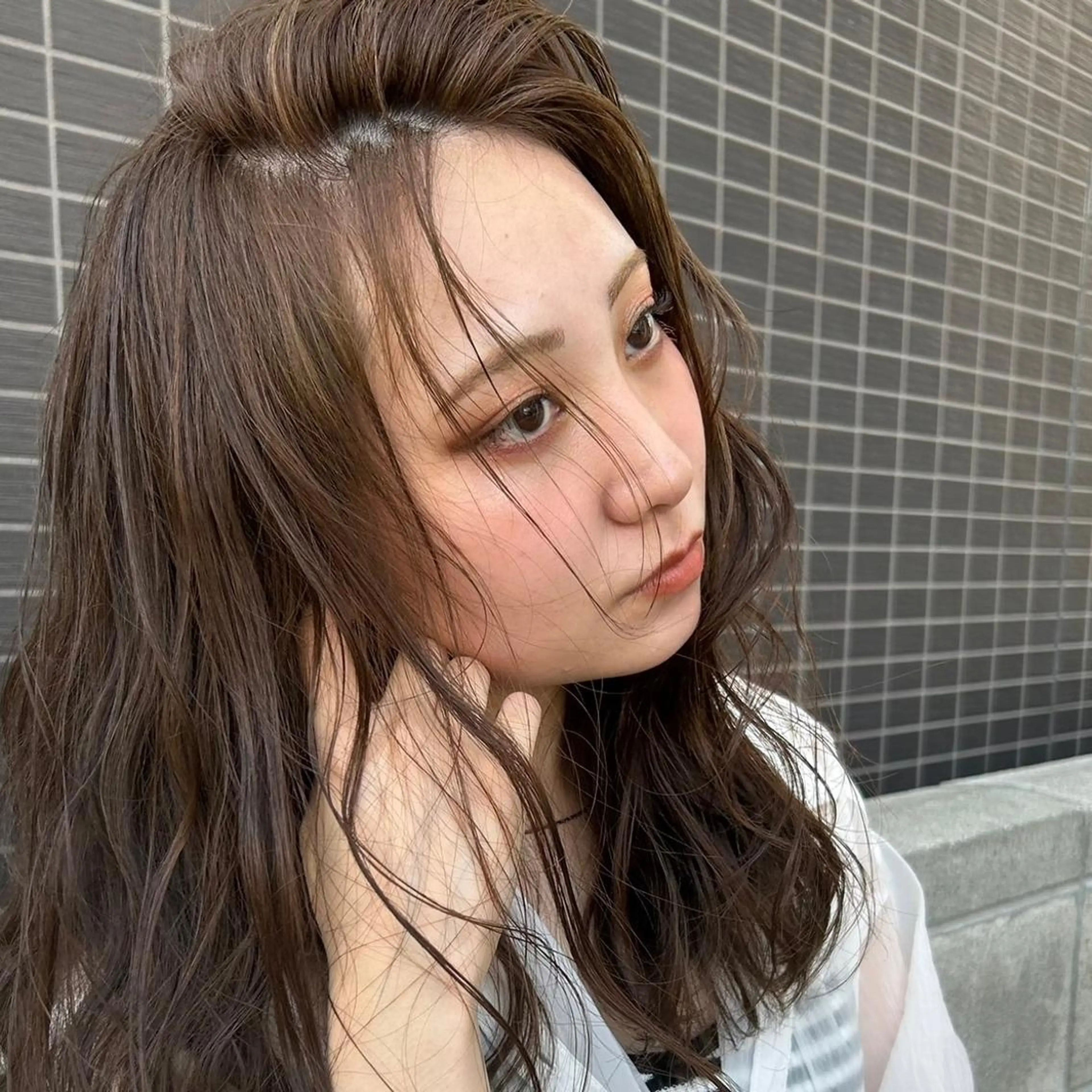 セミロング カラー 髪質改善/美髪 艶カラーLillyのヘアスタイル