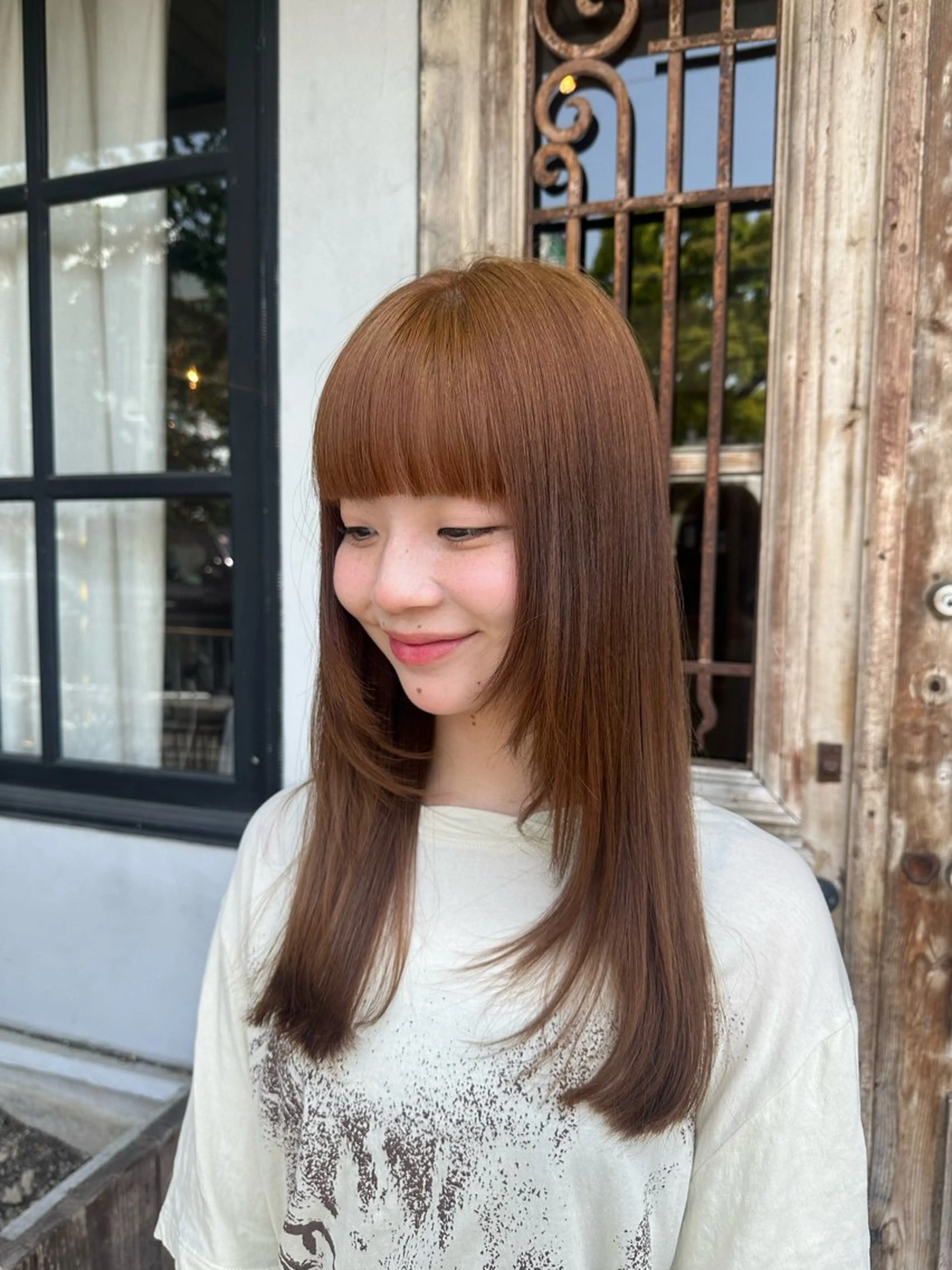 ロング カラー ナチュラルカラー /カット/藤井美冬のヘアスタイル