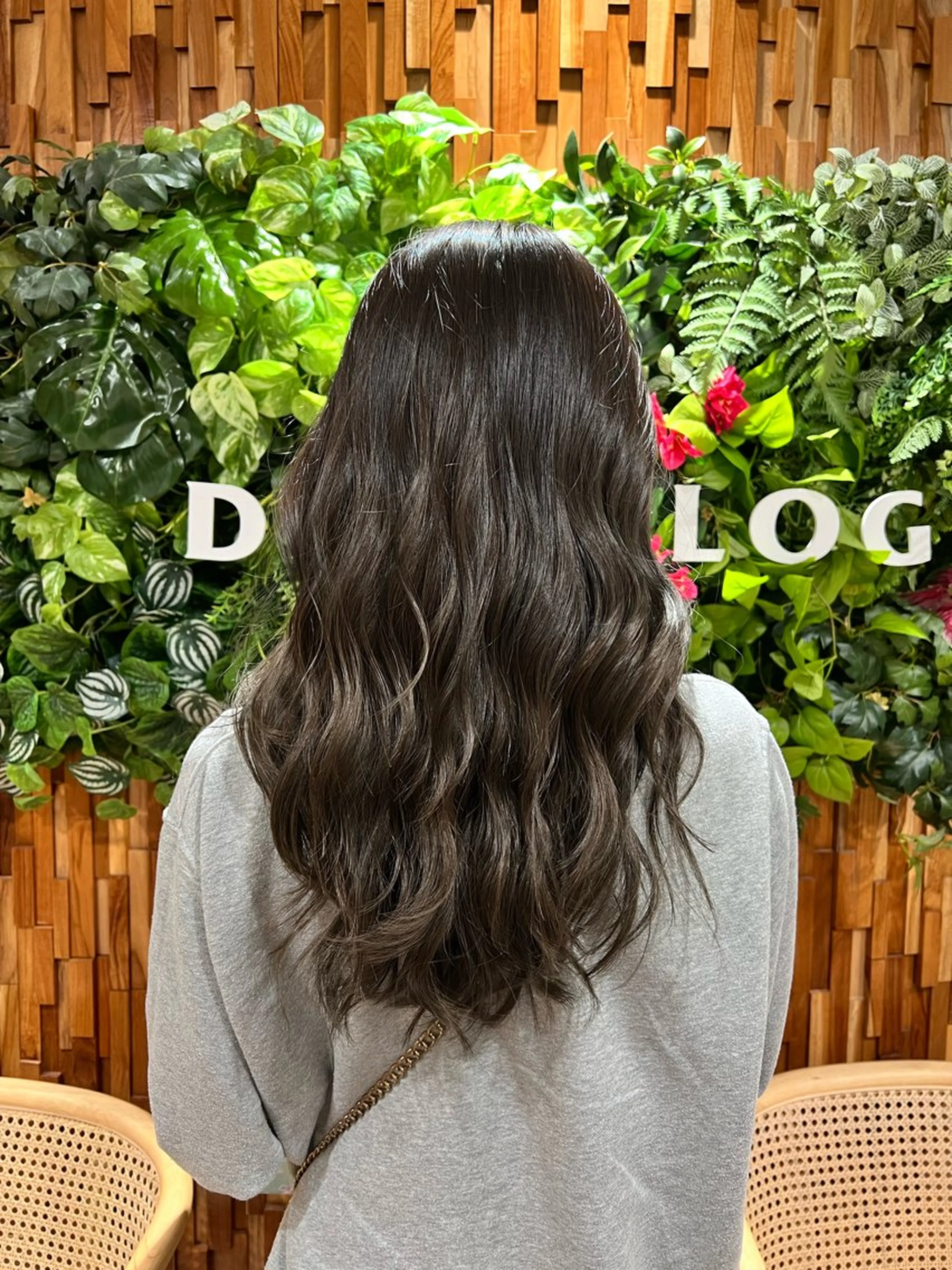 ロング カラー カット ヘアカラー ふなき あすかのヘアスタイル