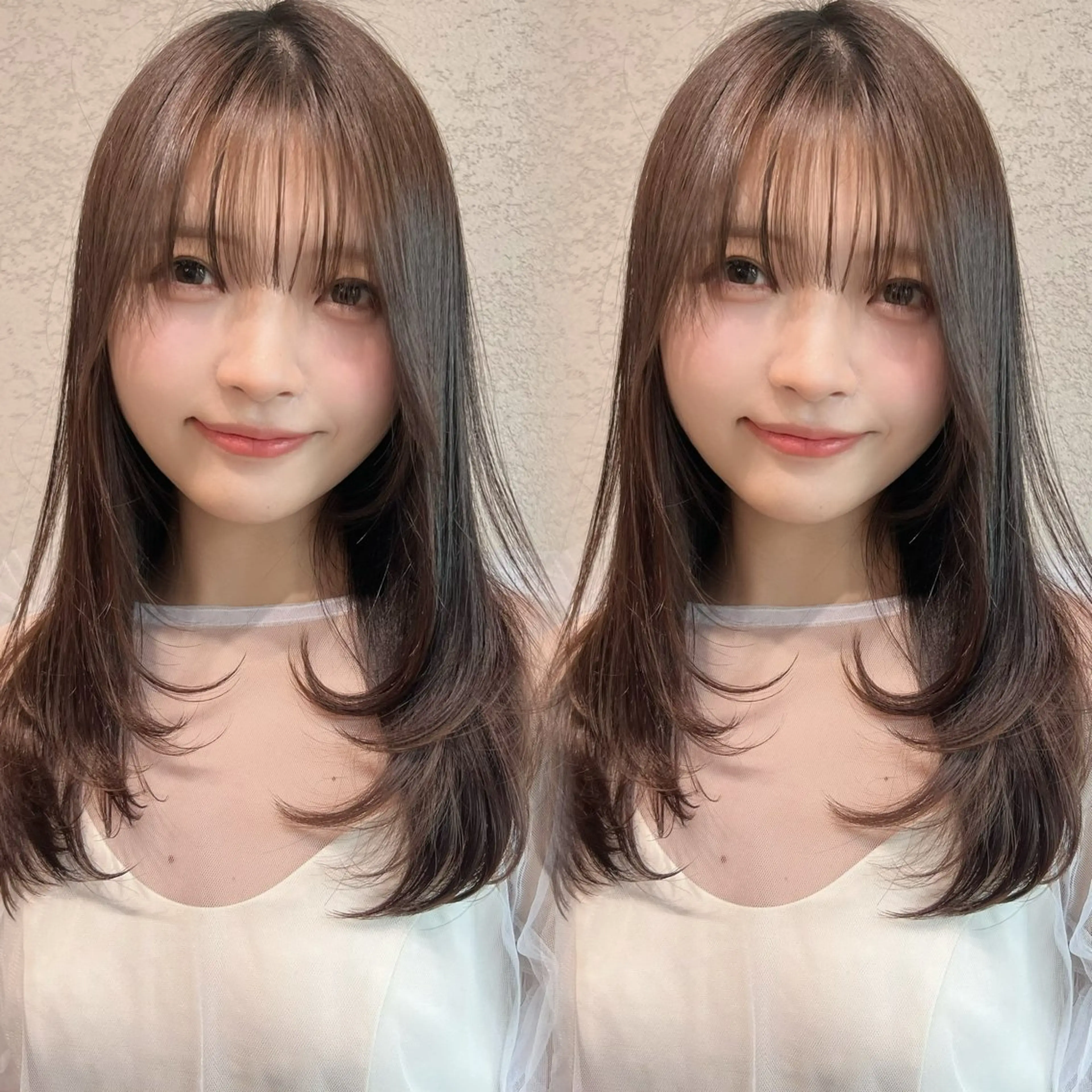 ロング カラー 似合わせカット カット ヘアカラー トリートメント レイヤー/髪質改善 Lond ambreのヘアスタイル