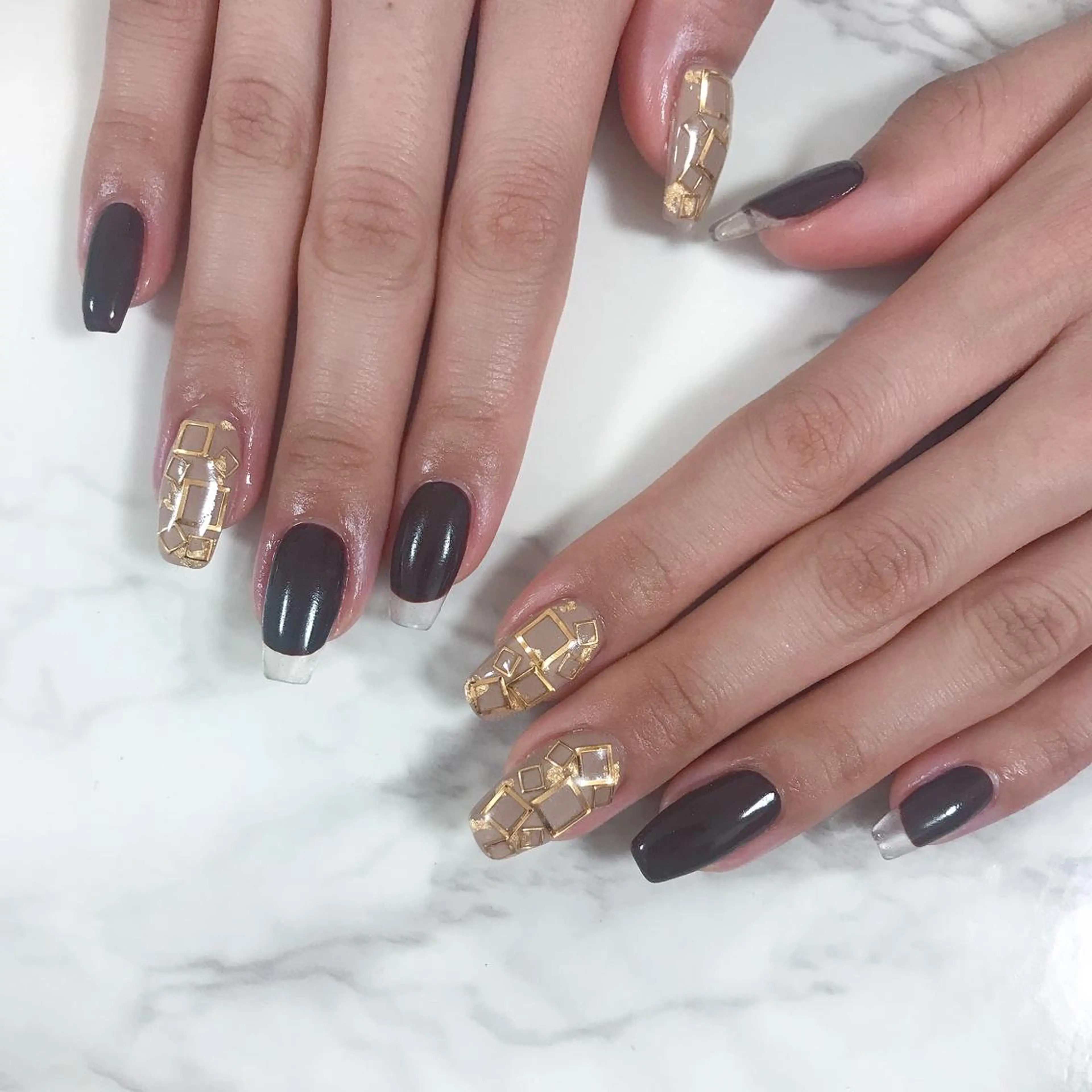 ネイル クリアネイル フレンチネイル SOL NAILのネイルデザイン