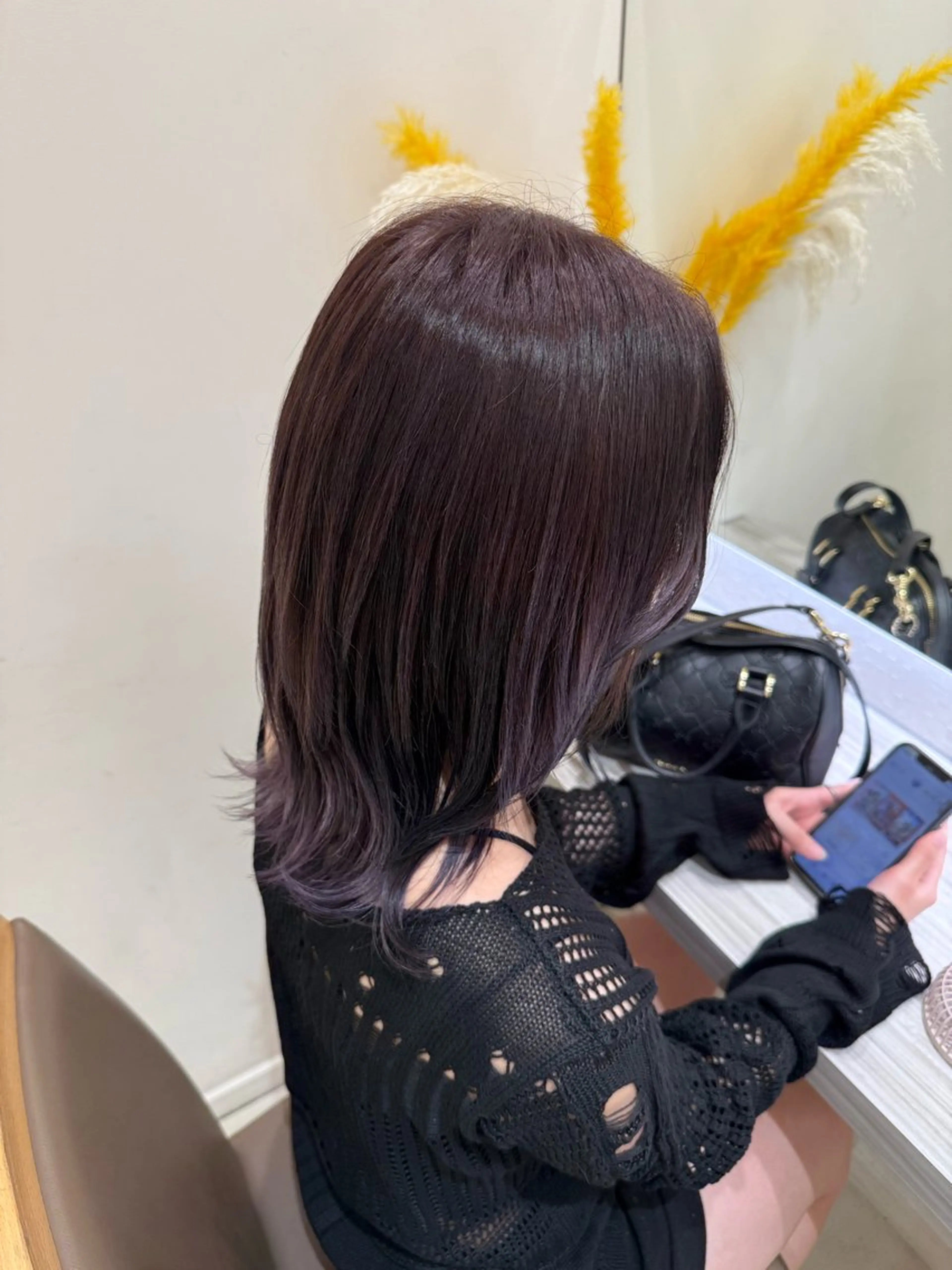 ミディアム ブリーチ 縮毛/あすか🐯のヘアスタイル