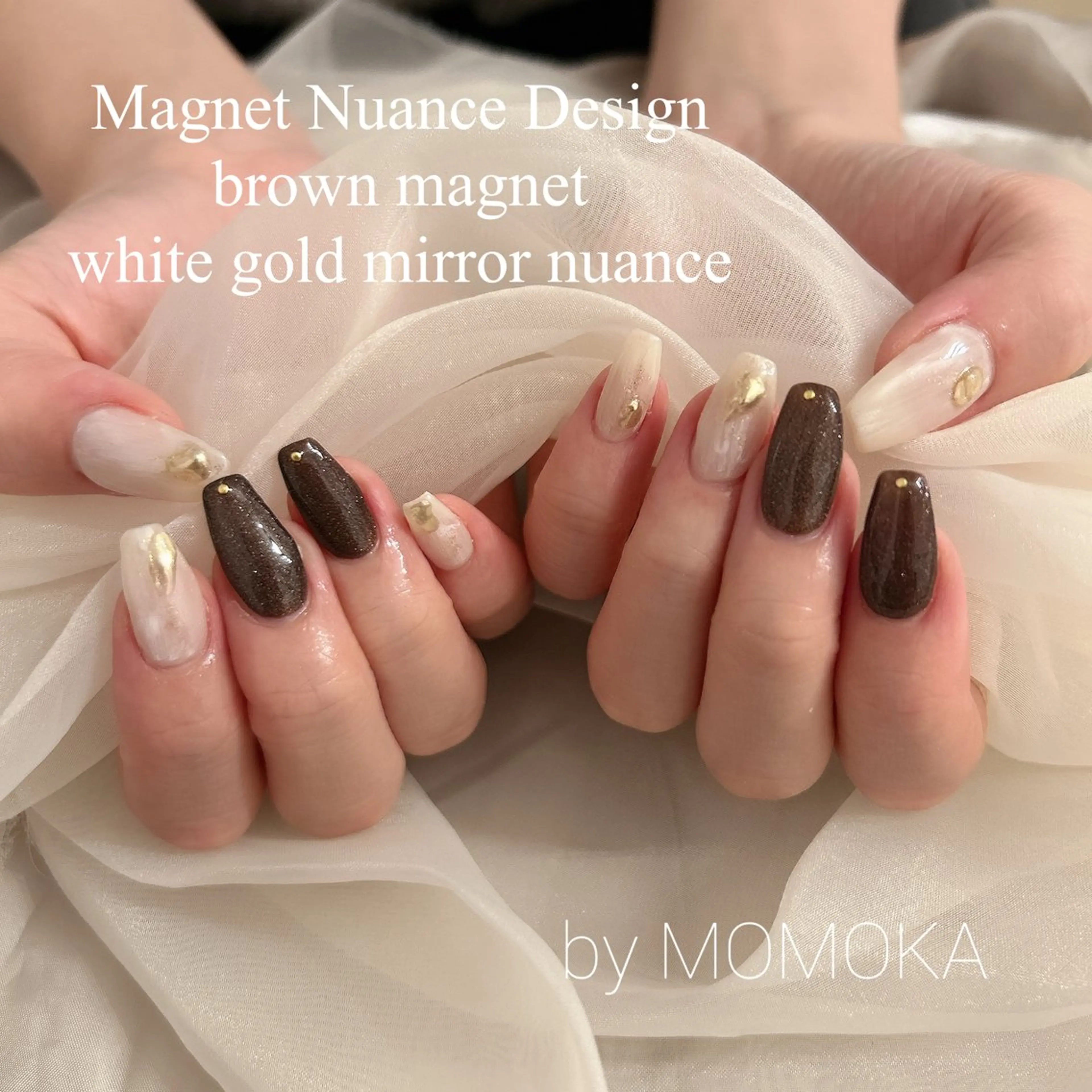 ネイル マグネットネイル ハンドネイル momoka_nails所属・Momo Nailsのネイルデザイン