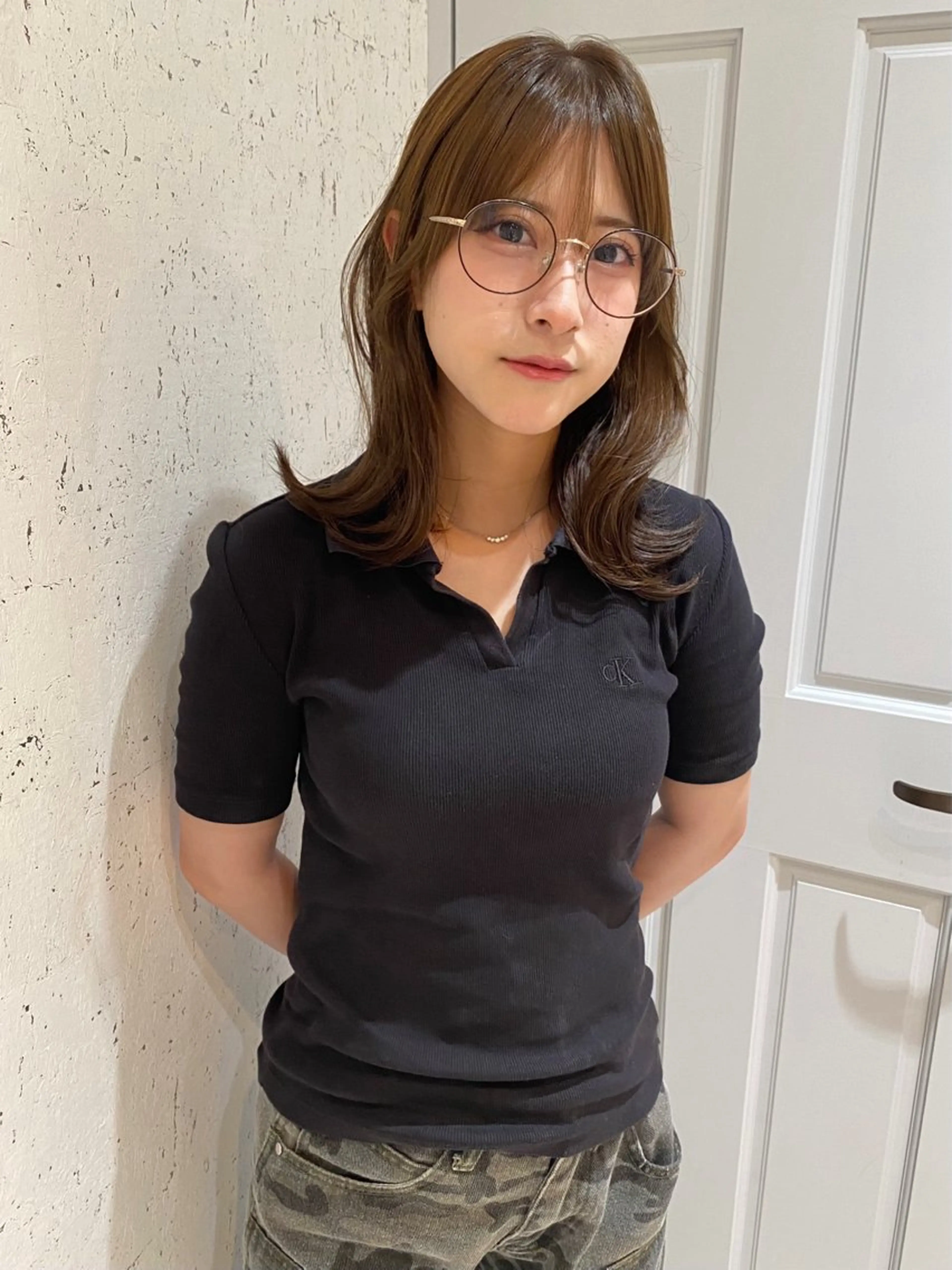 ミディアム カラー 似合わせカット カット ヘアカラー トリートメント mai / linoah˚✧のヘアスタイル