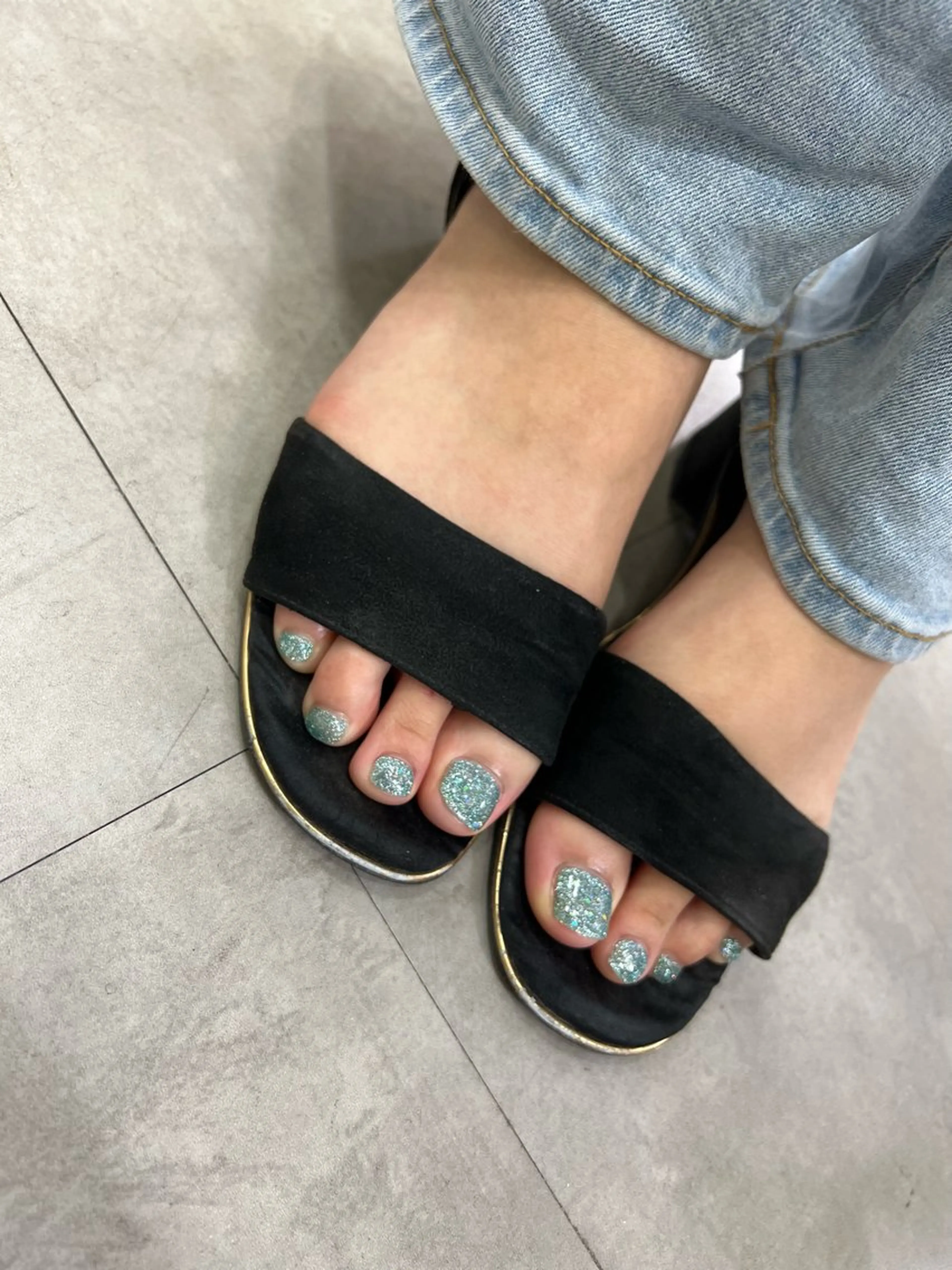 ネイル フットネイル ワンカラーネイル nail salon te.enのネイルデザイン