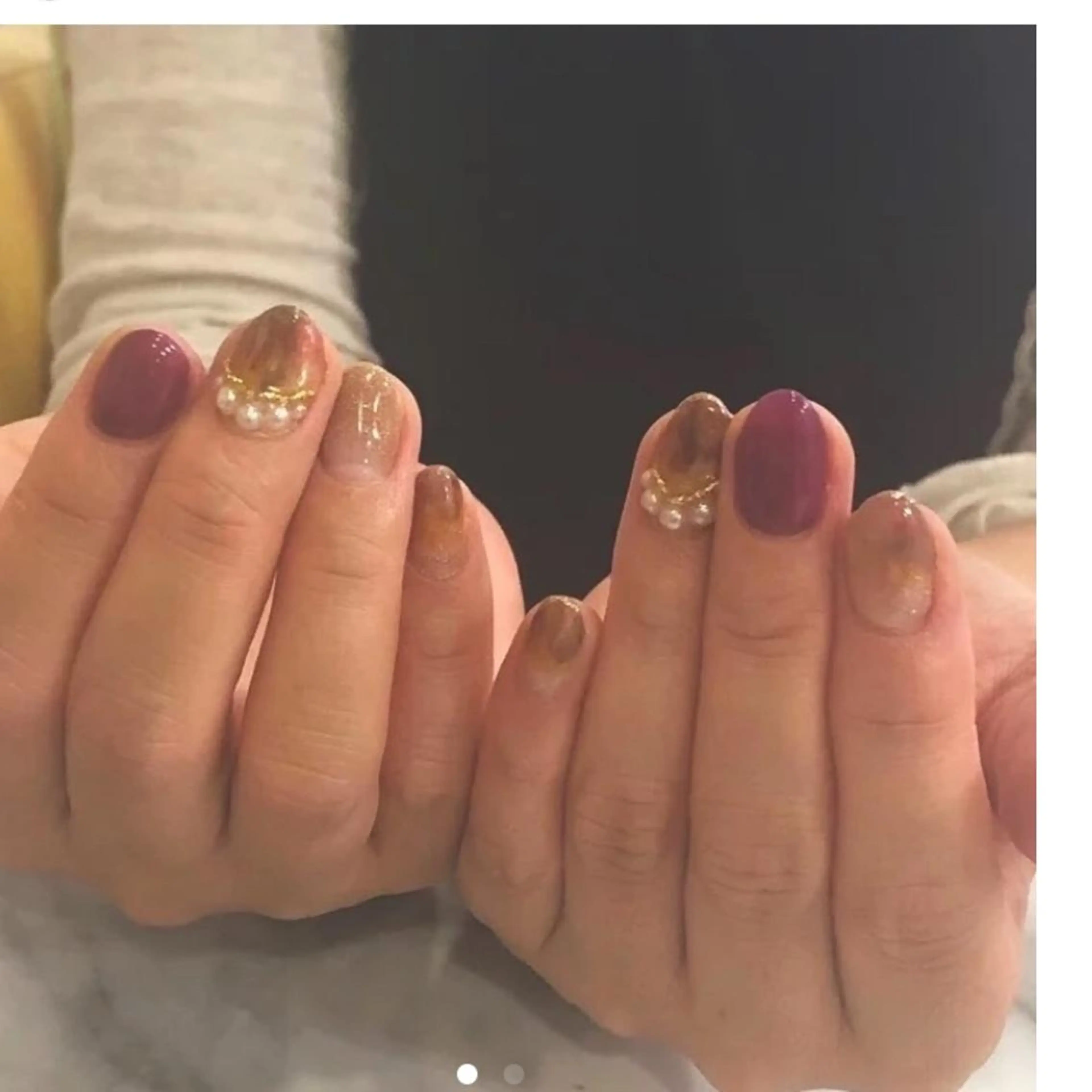 ネイル arm in arm ︎✿Yamamotoのマツエク・マツパデザイン