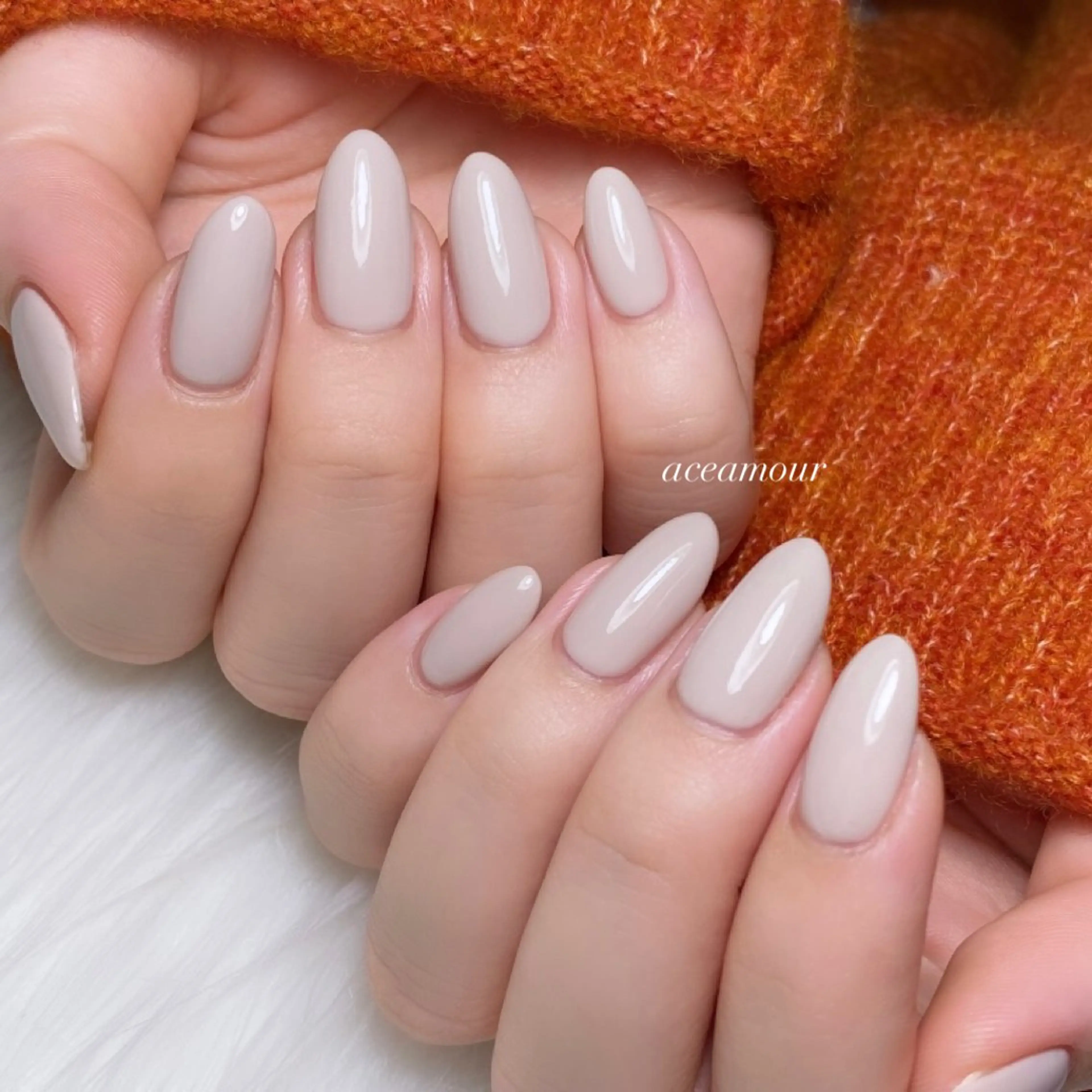 ネイル ワンカラーネイル ネイル/耳つぼ /新ホワイトニングのネイルデザイン