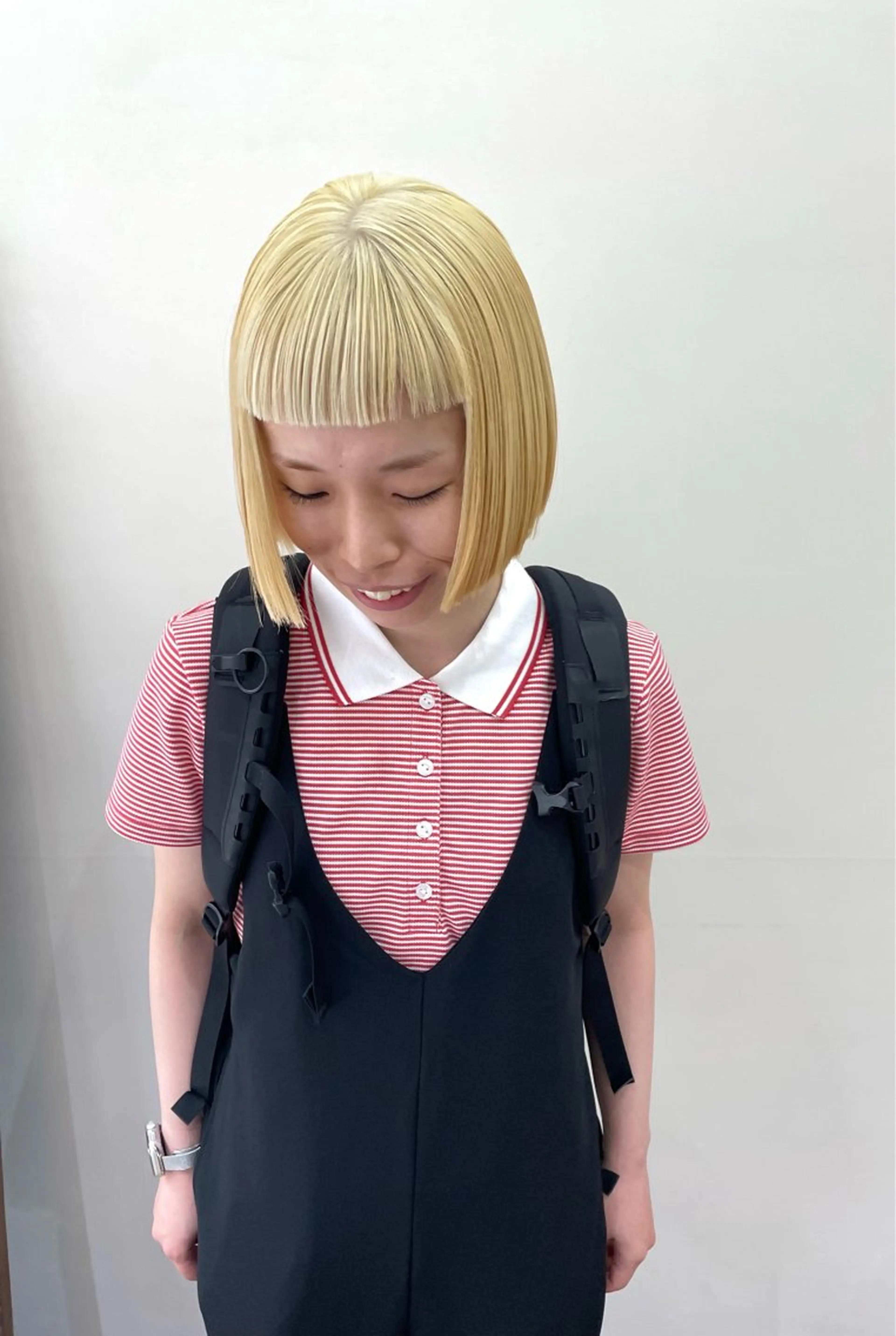 ミディアム カラー パーマ ヘアアレンジ メンズ 抜きっぱなしブロンド カット ヘアカラー トリートメント tatsumi/ボブ ウルフ/レイヤーのヘアスタイル