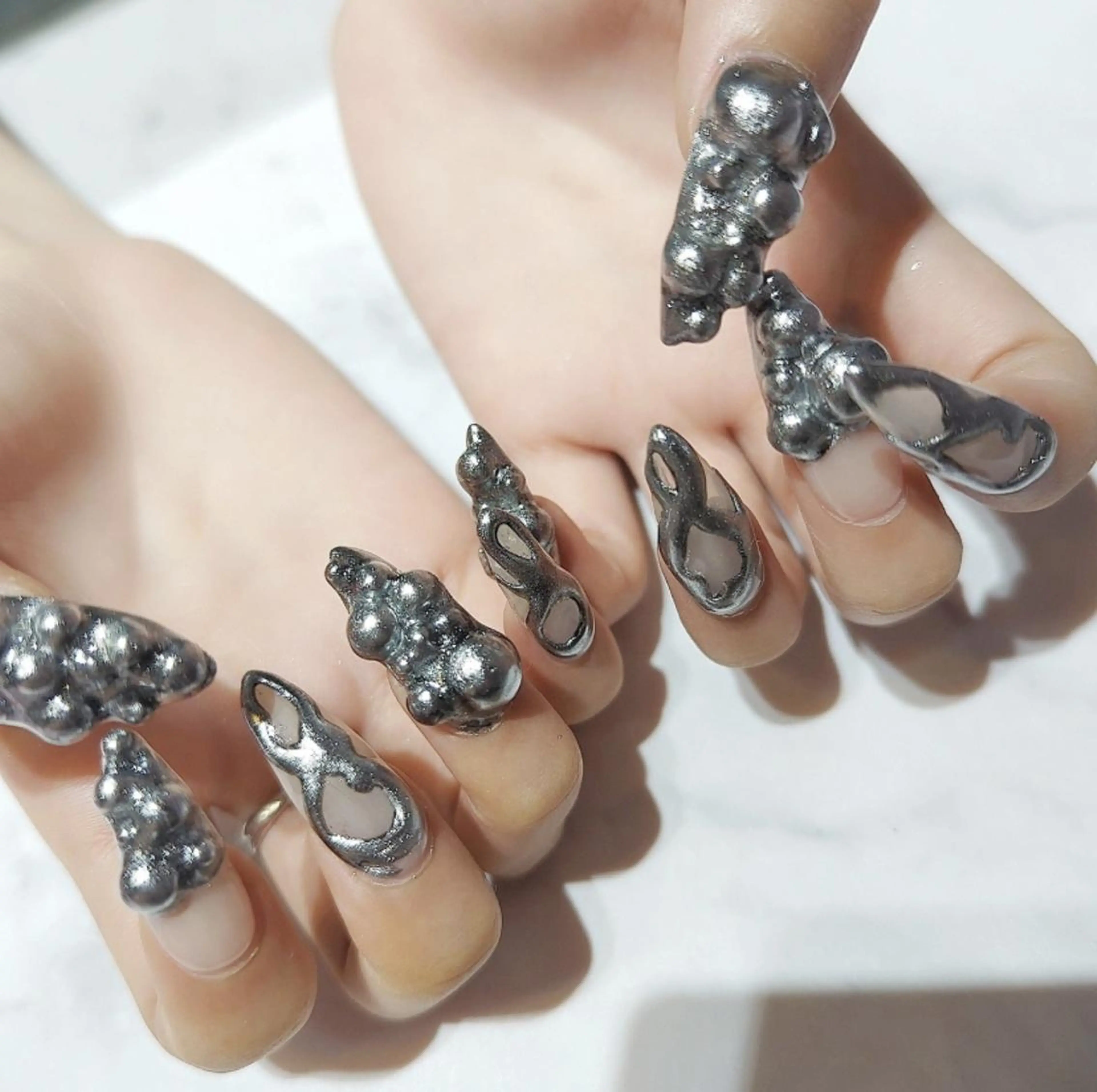 ネイル ハンドネイル あ きのネイルデザイン