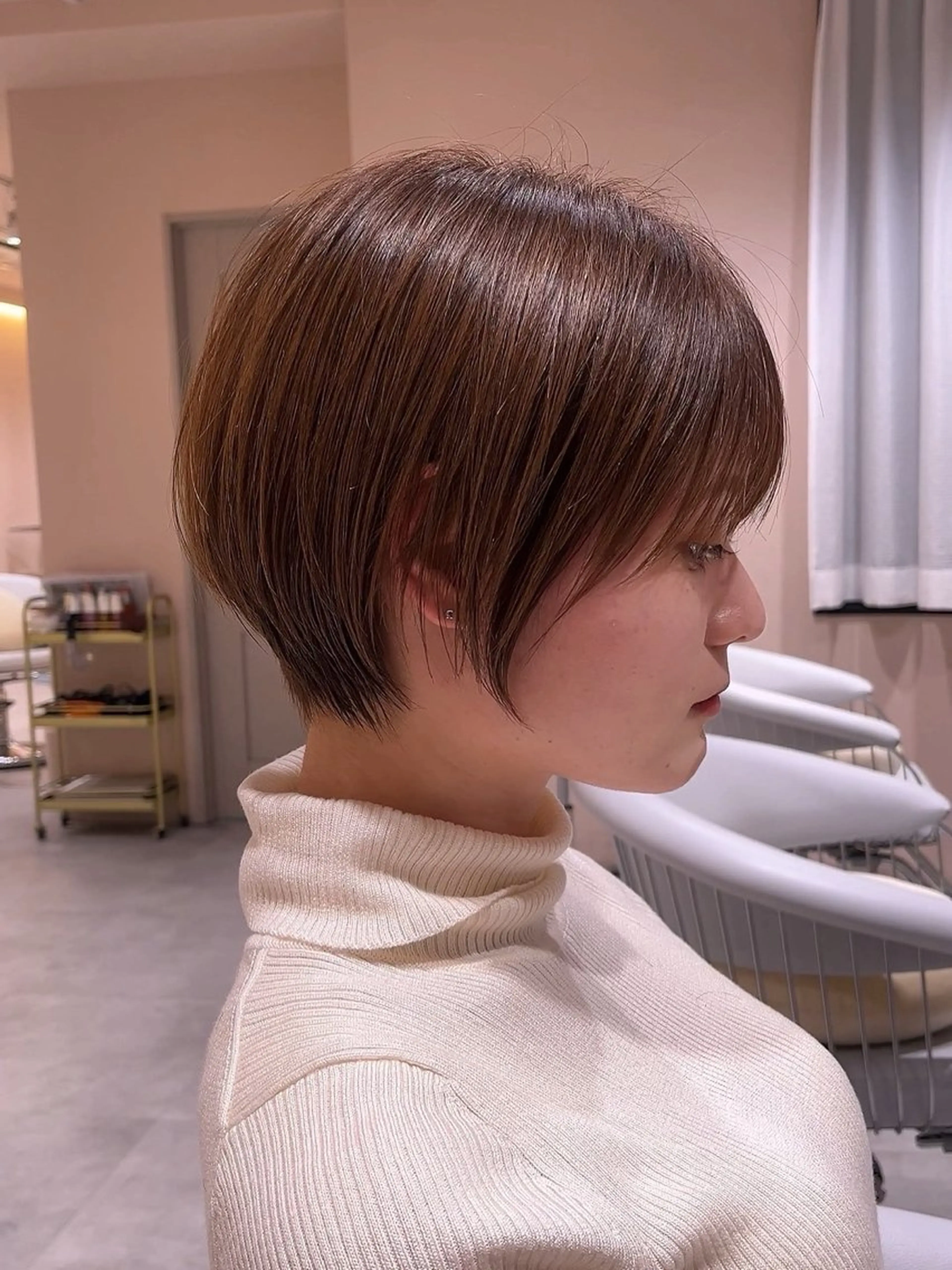 ショート sand clear横浜本店所属・似合わせレイヤー🌟 巻ける縮毛矯正みつきのヘアスタイル