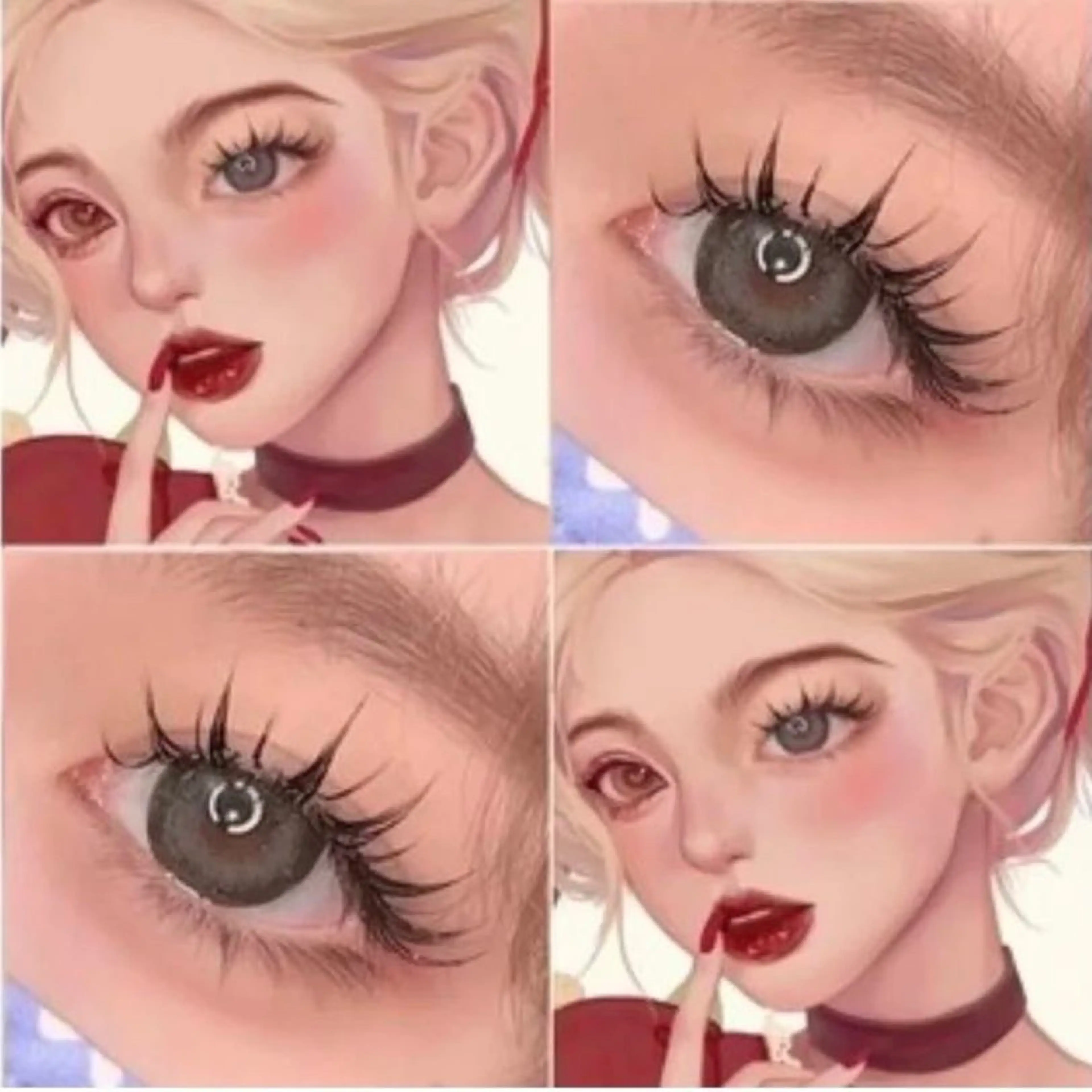 💖 人気ワンホンデザイン🎀漫画マツエク上下セット🉐8️⃣9️⃣0️⃣0️⃣  アイパックとケラチンコーティング付きの写真