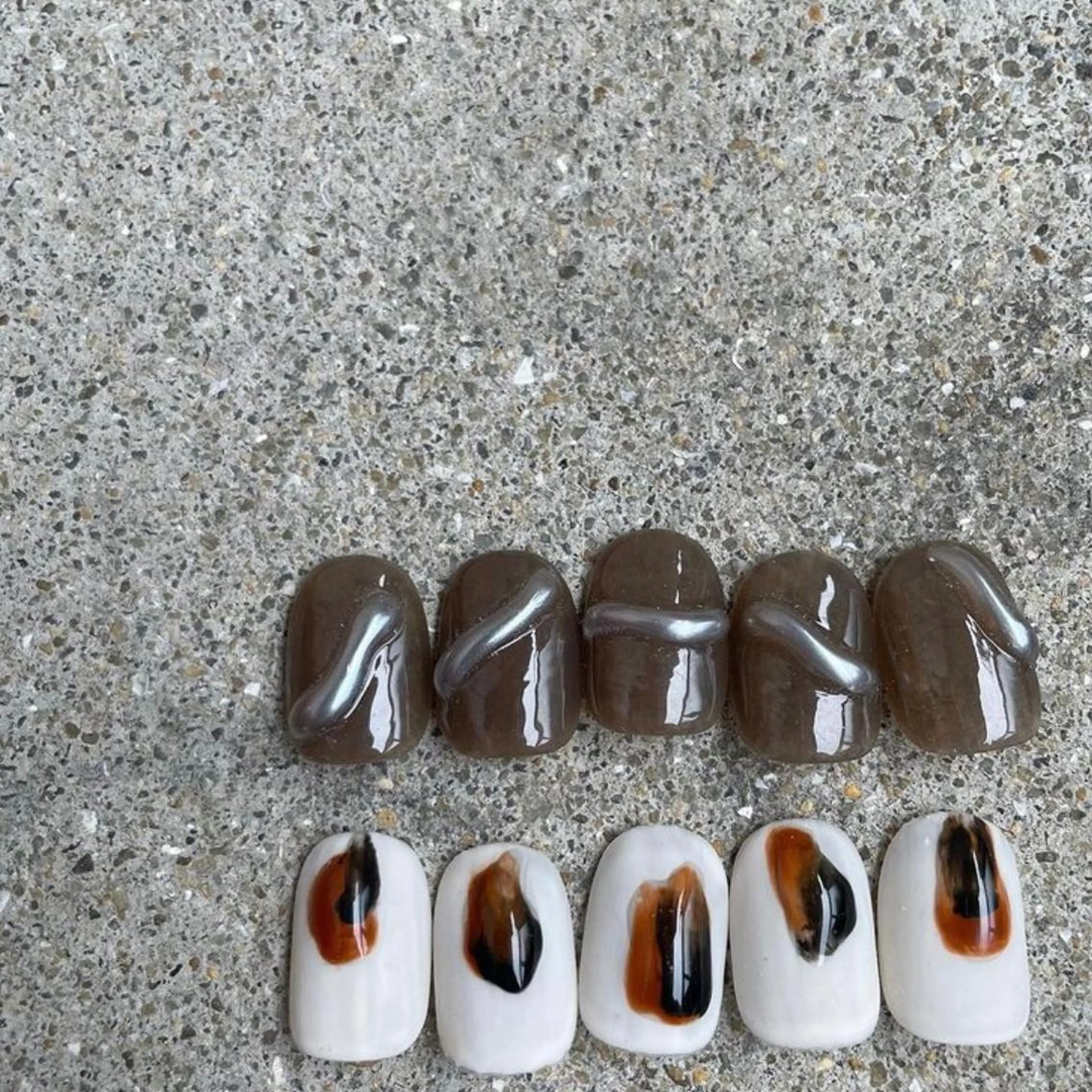 ネイル べっ甲ネイル ぷっくりネイル ハンドネイル ハンドケア lyly.nail所属・lylynail YUUKAのネイルデザイン