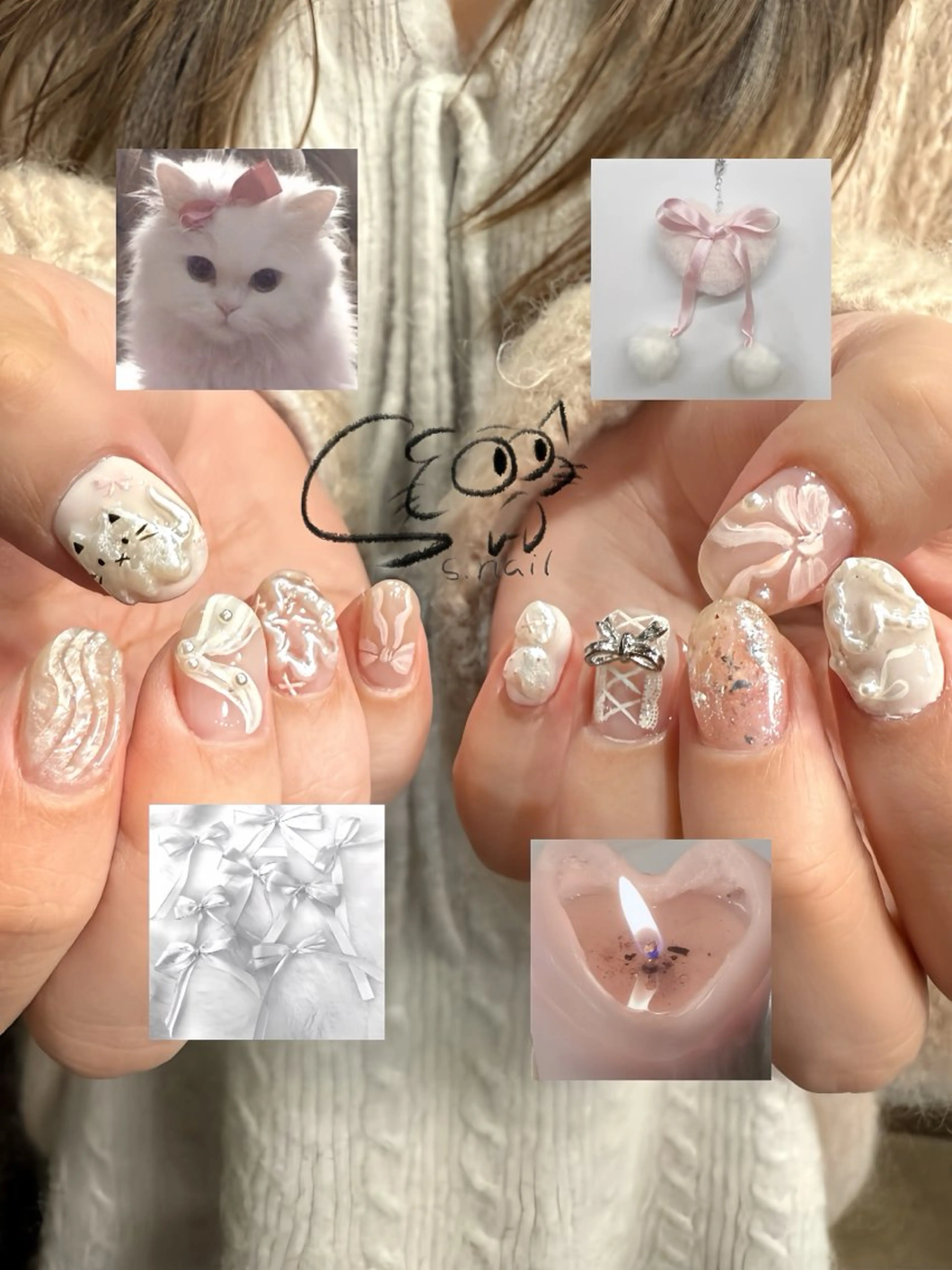 ネイル チークネイル フレンチネイル グラデーション マグネットネイル ワンカラーネイル ハンドネイル S.nail所属・S.nail _のネイルデザイン