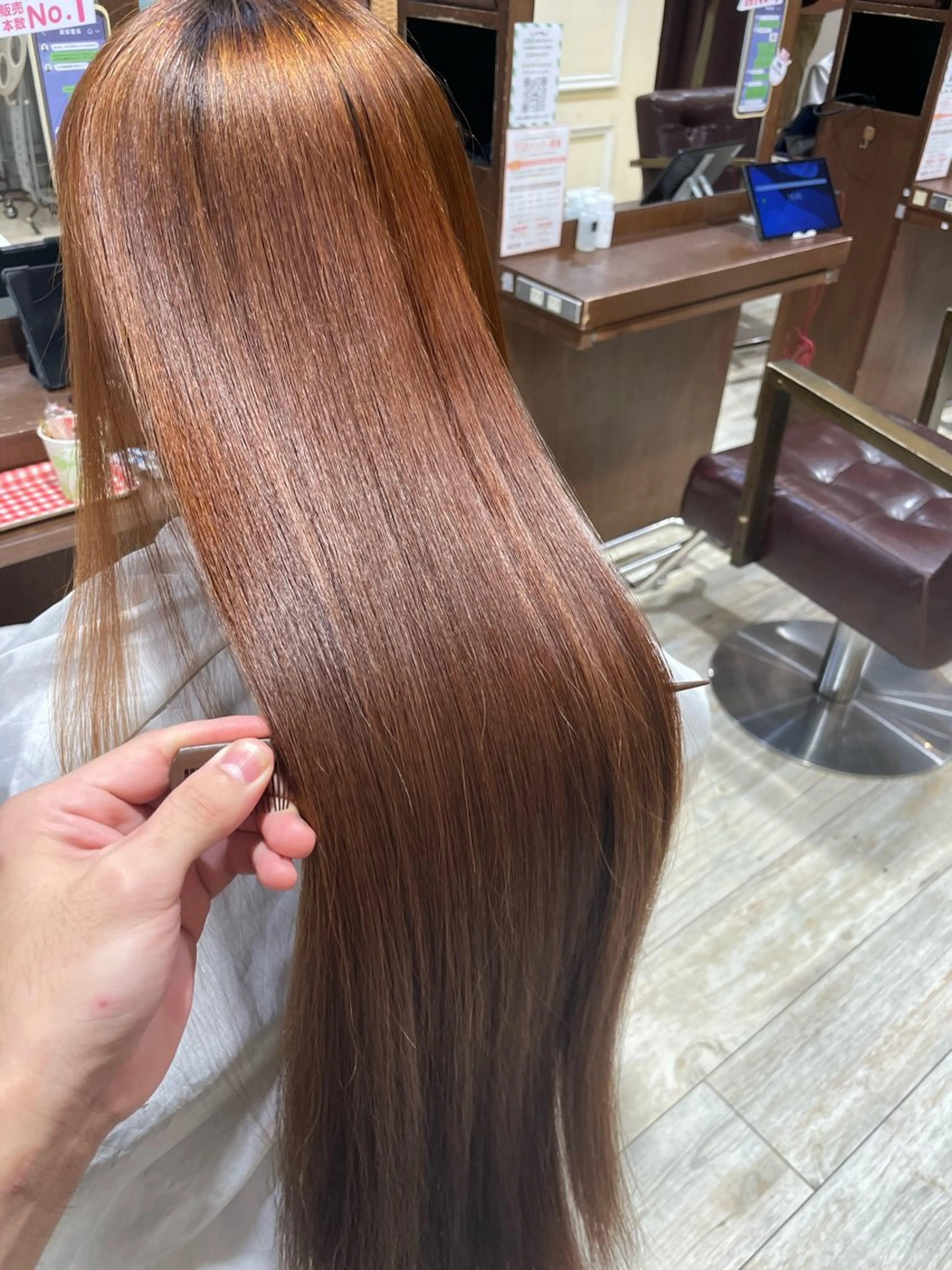 ロング 髪質改善 SHEER. 大阪梅田所属・髪質改善/ 梅田中崎町/宮里のヘアスタイル