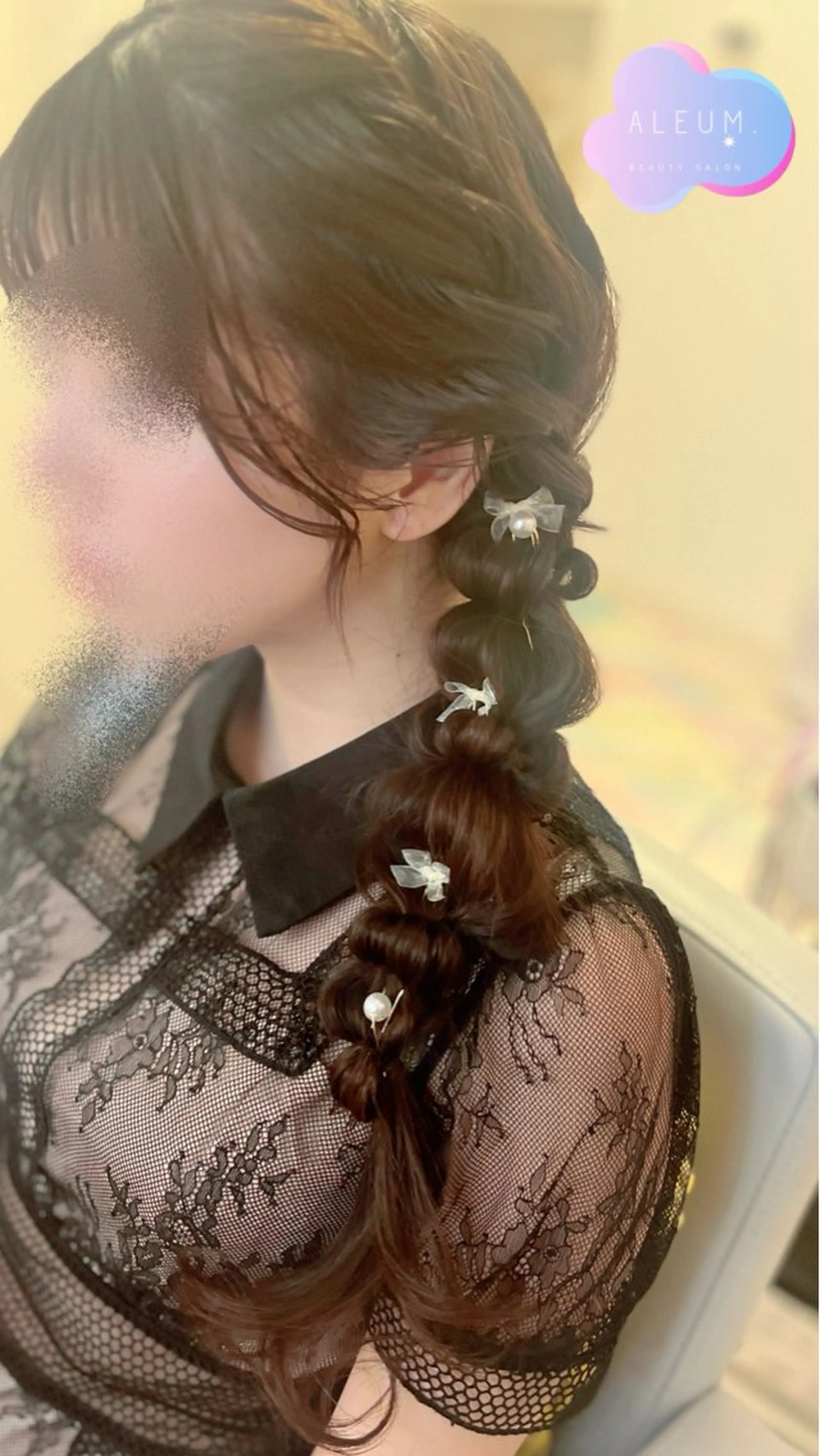 ヘアアレンジ ツインテール 玉ねぎヘアー 🌈ALEUM.🌈 アルムのマツエク・マツパデザイン