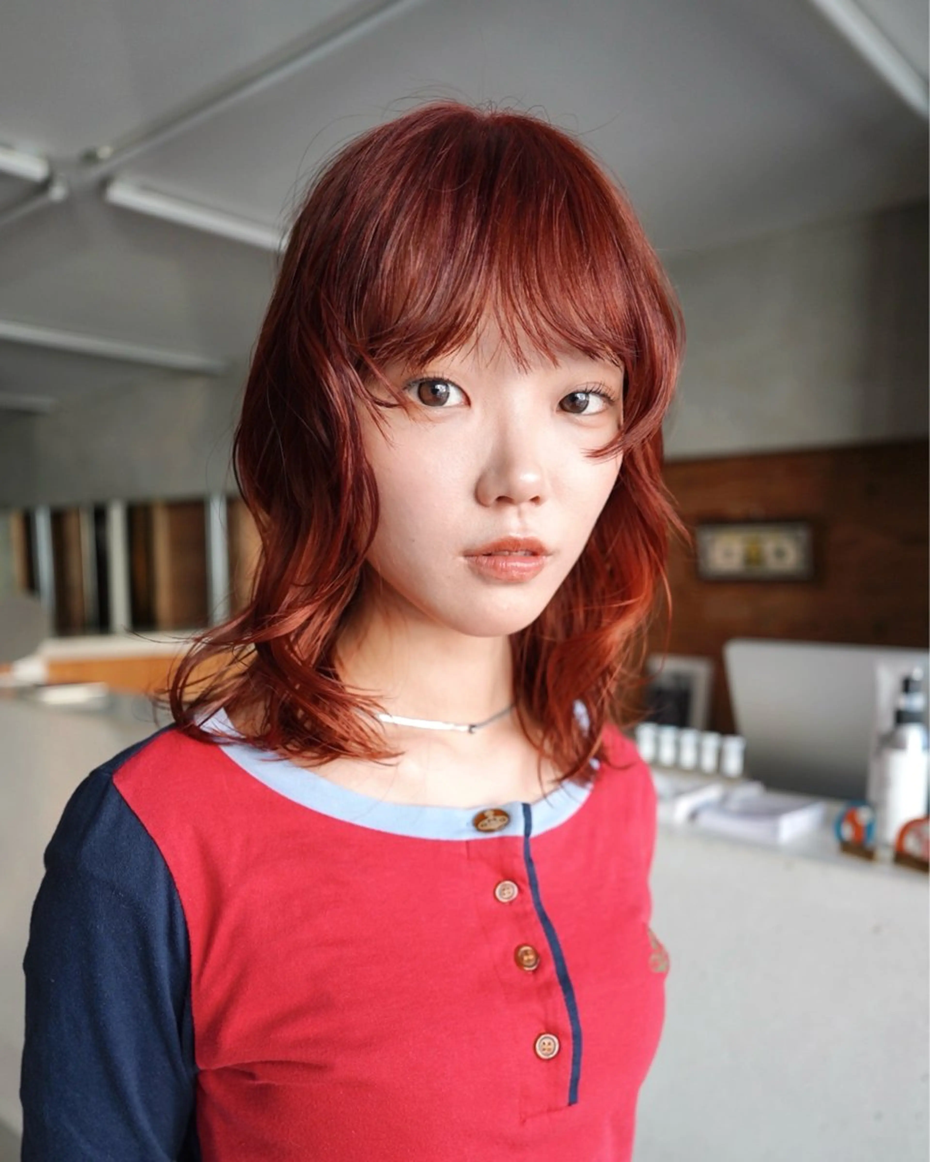 ショート カラー ウルフカット カット ヘアカラー トリートメント デザイン/レイヤー Kaito🐩/栄のヘアスタイル