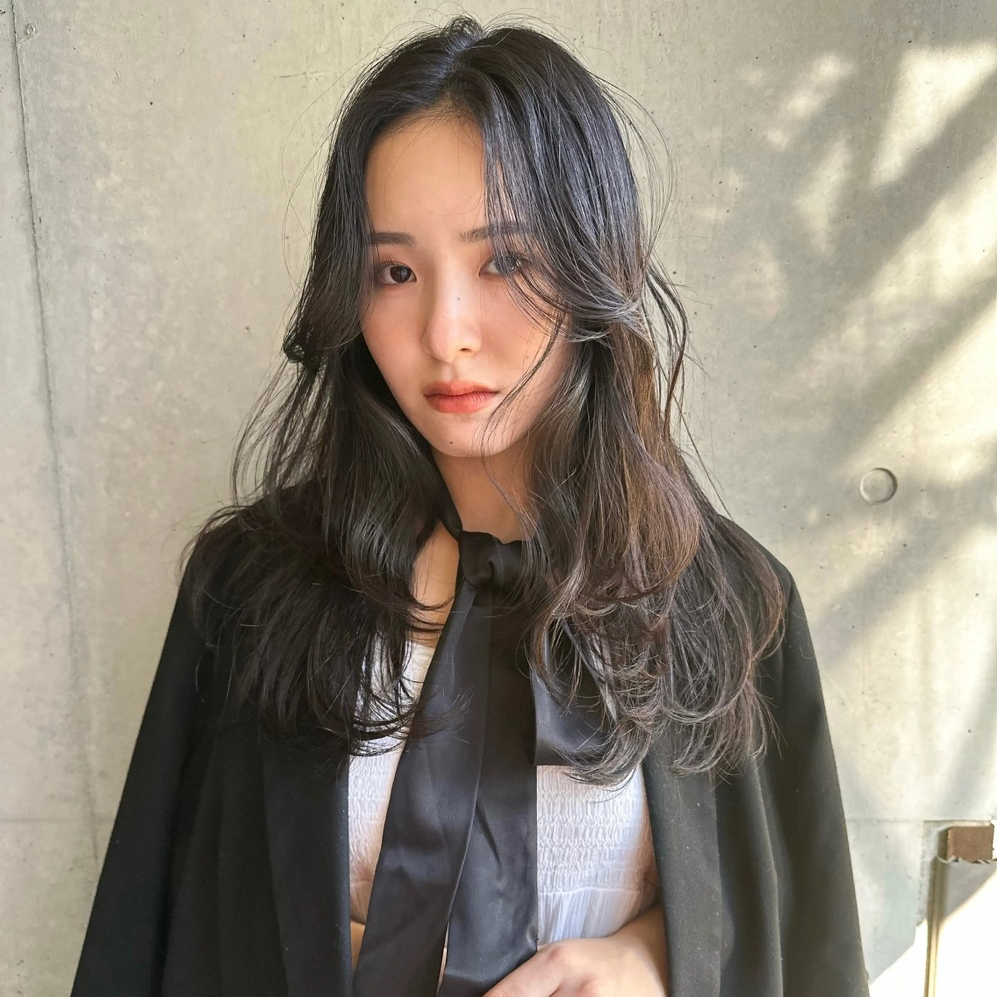 ロング ボブ/顔周りレイヤー 似合わせcut🪽のヘアスタイル