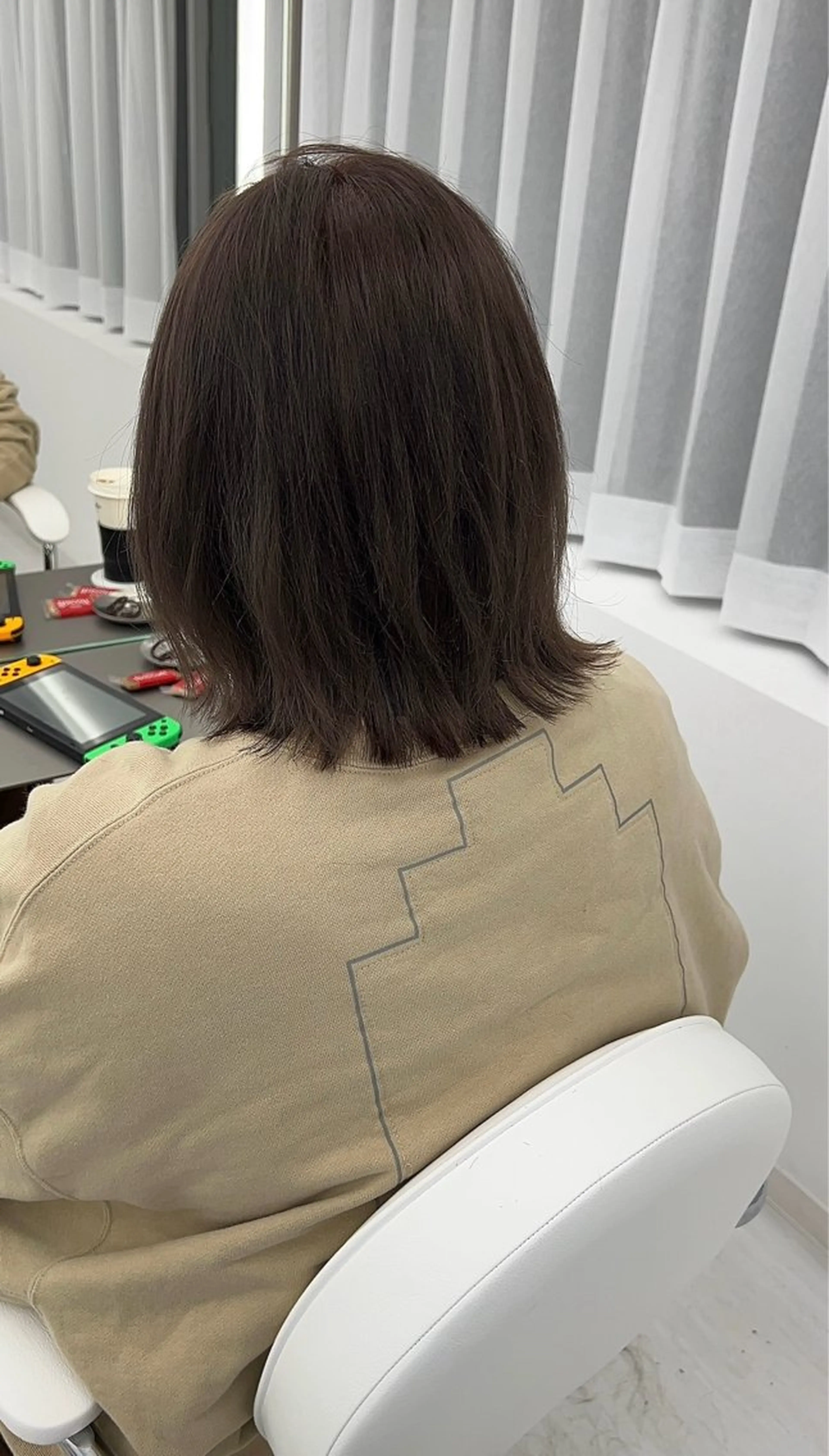 ミディアム カラー ボブ カット ヘアカラー トリートメント sand clear所属・今だけ無料⭐️ 似合わせカットまなかのヘアスタイル