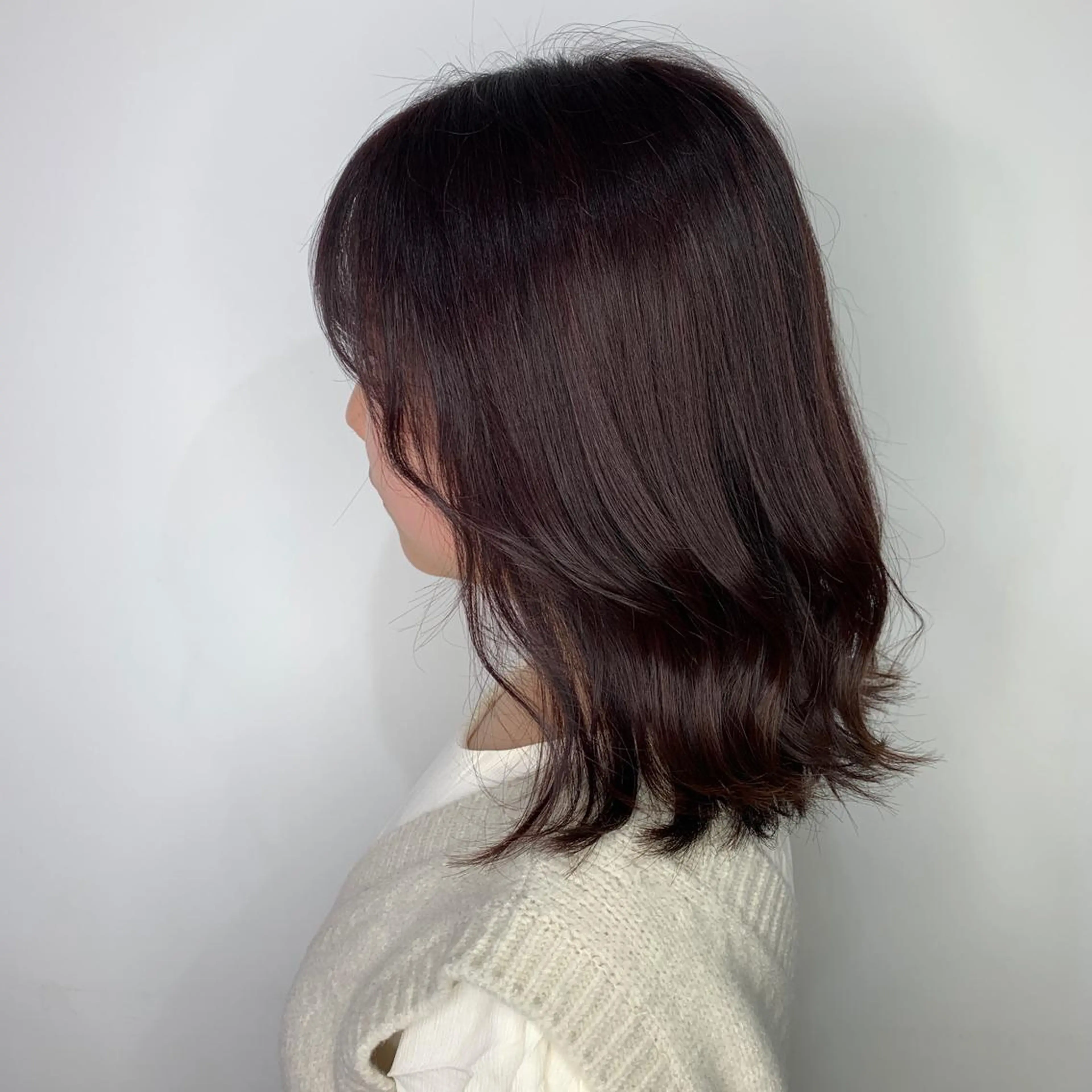 ミディアム カット ヘアカラー HARUKA韓国ヘア /Luana梅田のヘアスタイル