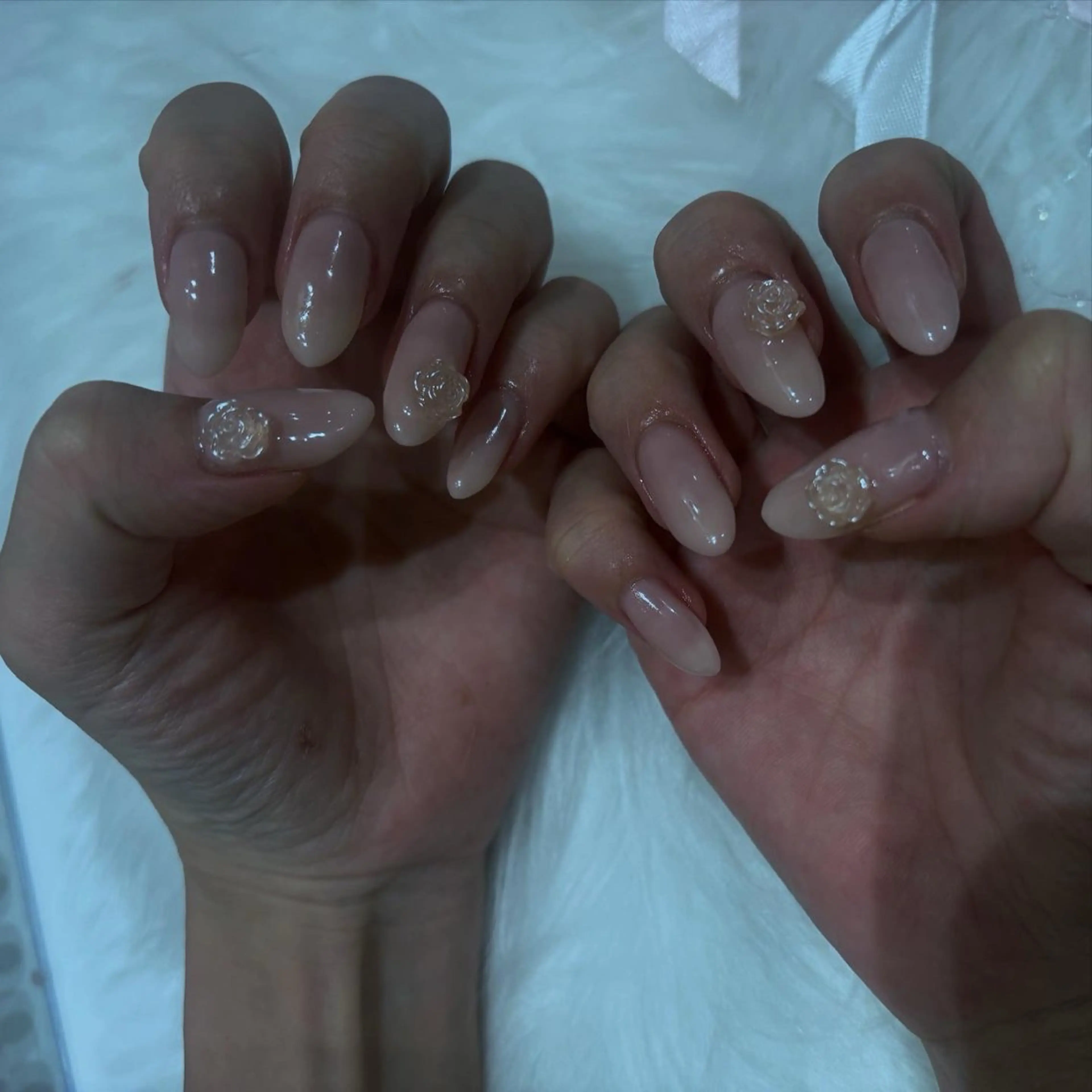 ネイル アートネイル 長さ出し フットネイル ハート キラキラネイル Vante梅田店所属・vante_aimi .パラジェル取扱店のネイルデザイン