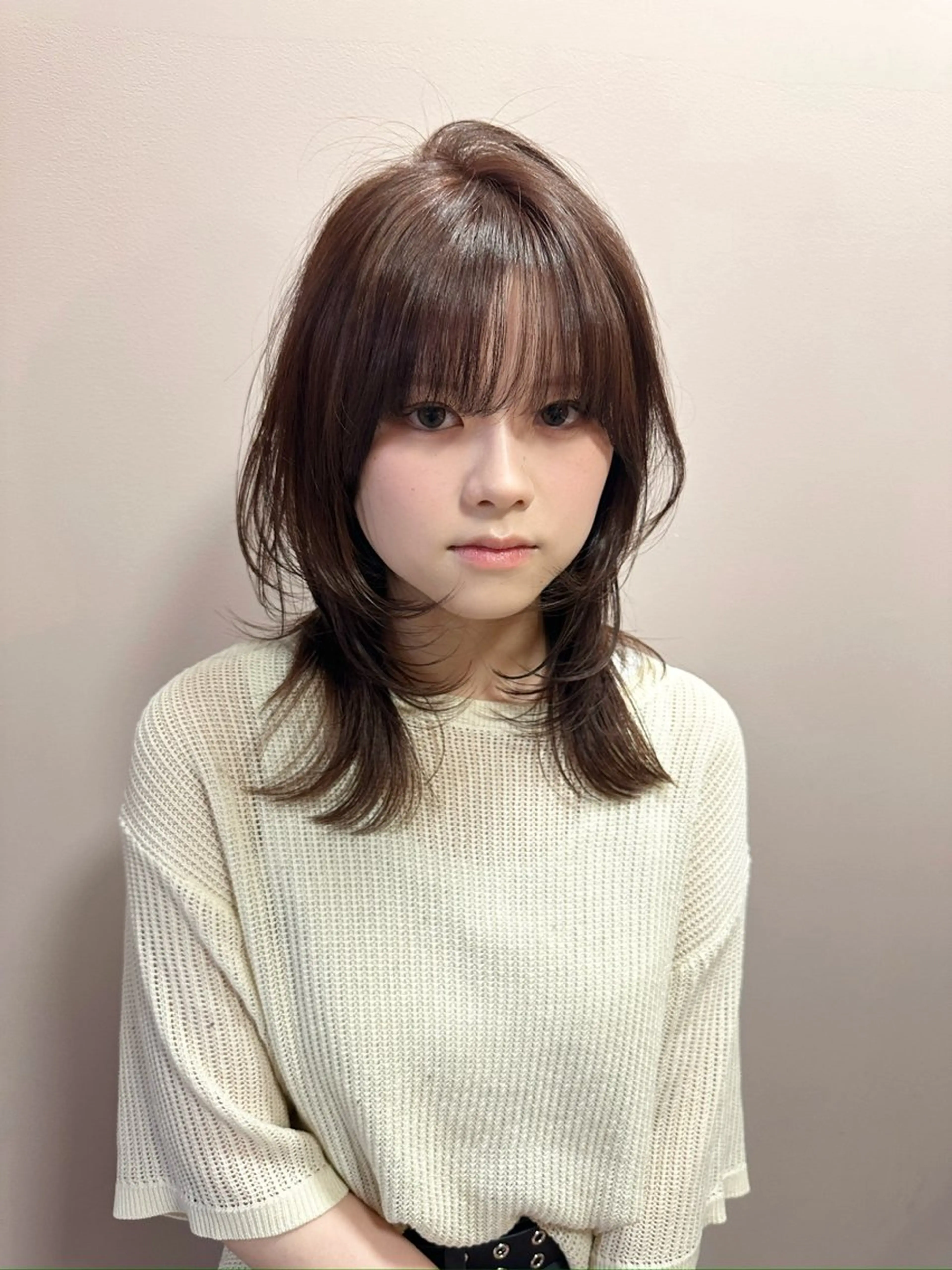 ミディアム カット ヘアカラー まさひろ /博多のヘアスタイル