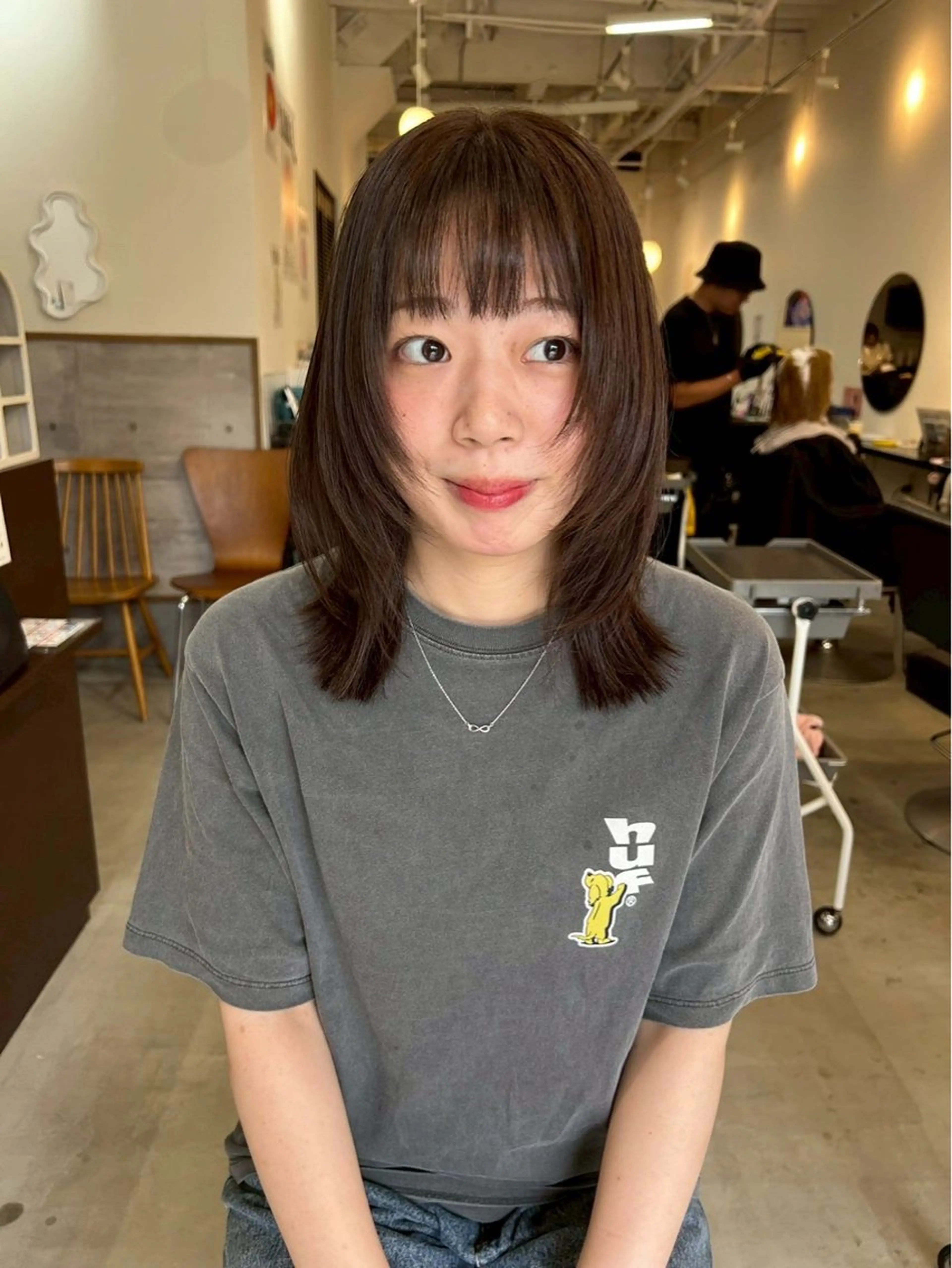 ミディアム ヘアカラー ♪ハイトーン♪津田沼 ♥︎HIYORI♥︎のヘアスタイル