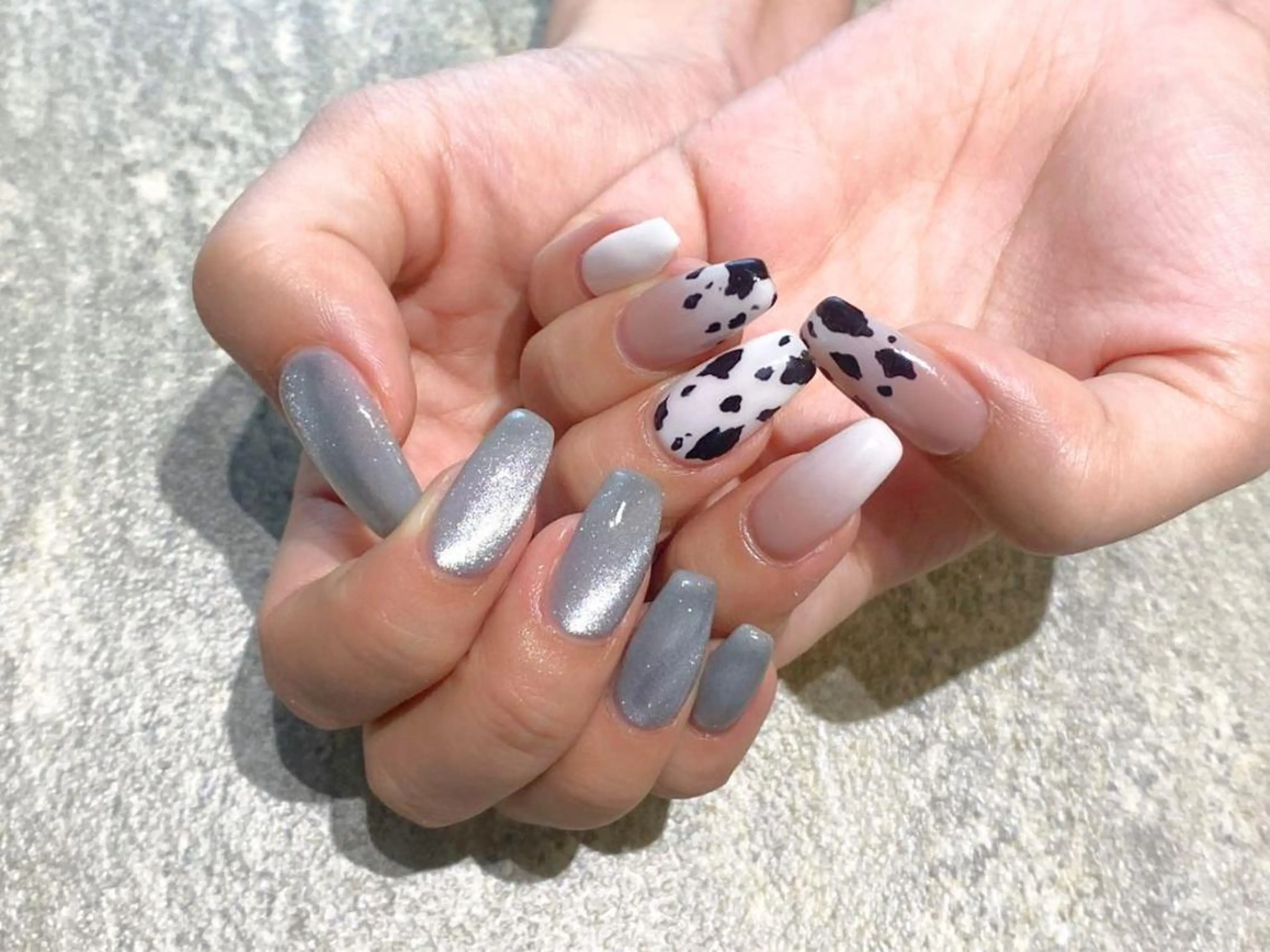 ネイル ジェルネイル マグネットネイル ハンドネイル 【やり放題専門店】 スカルプ&長さ出しのネイルデザイン