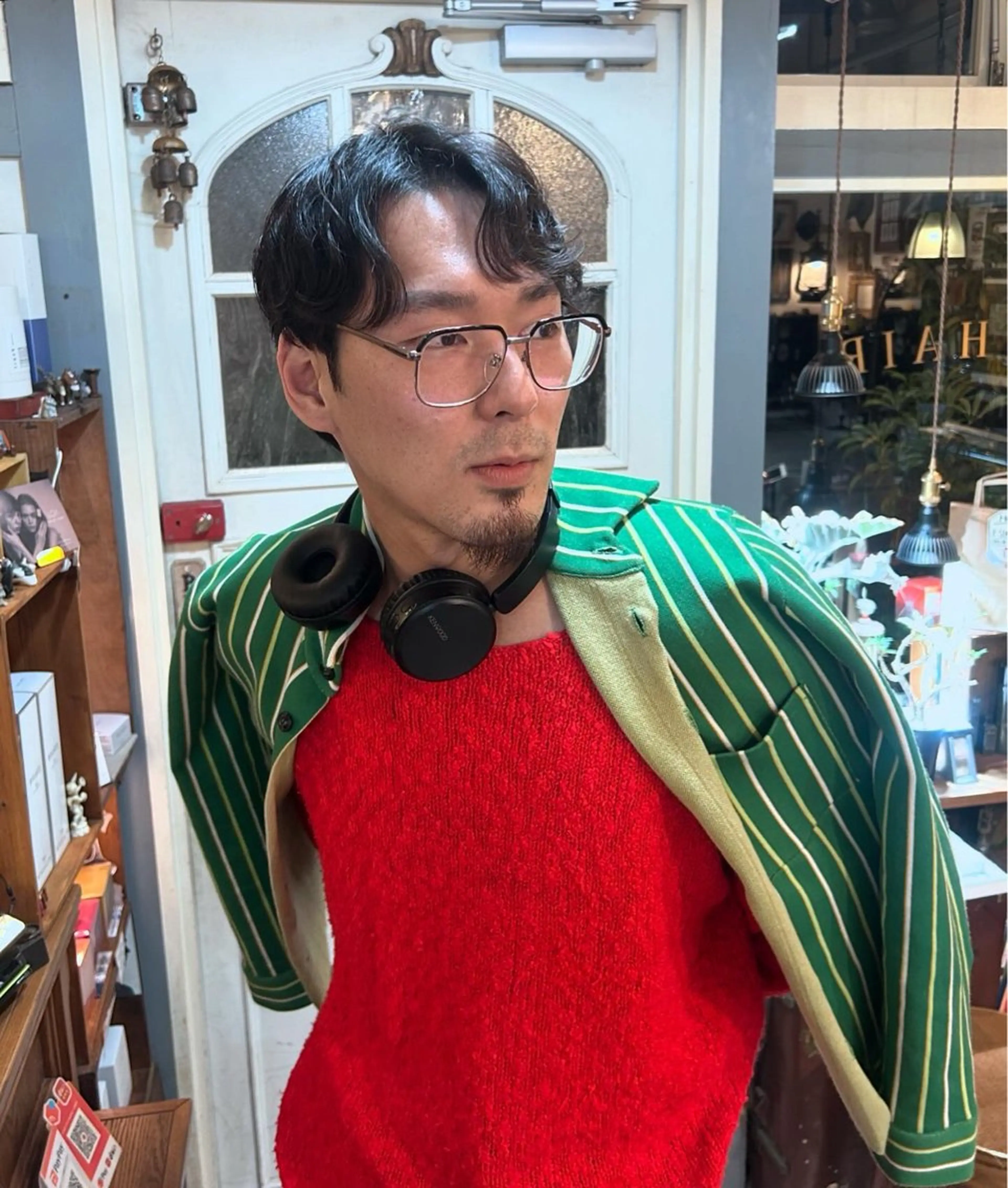 ショート パーマ メンズ メンズパーマ ニュアンスパーマ カット パーマ 清水千優/パーマ/透 明感カラー/メンズのヘアスタイル